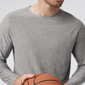 Long Sleeve Strato Tech Tee | Heather Grey