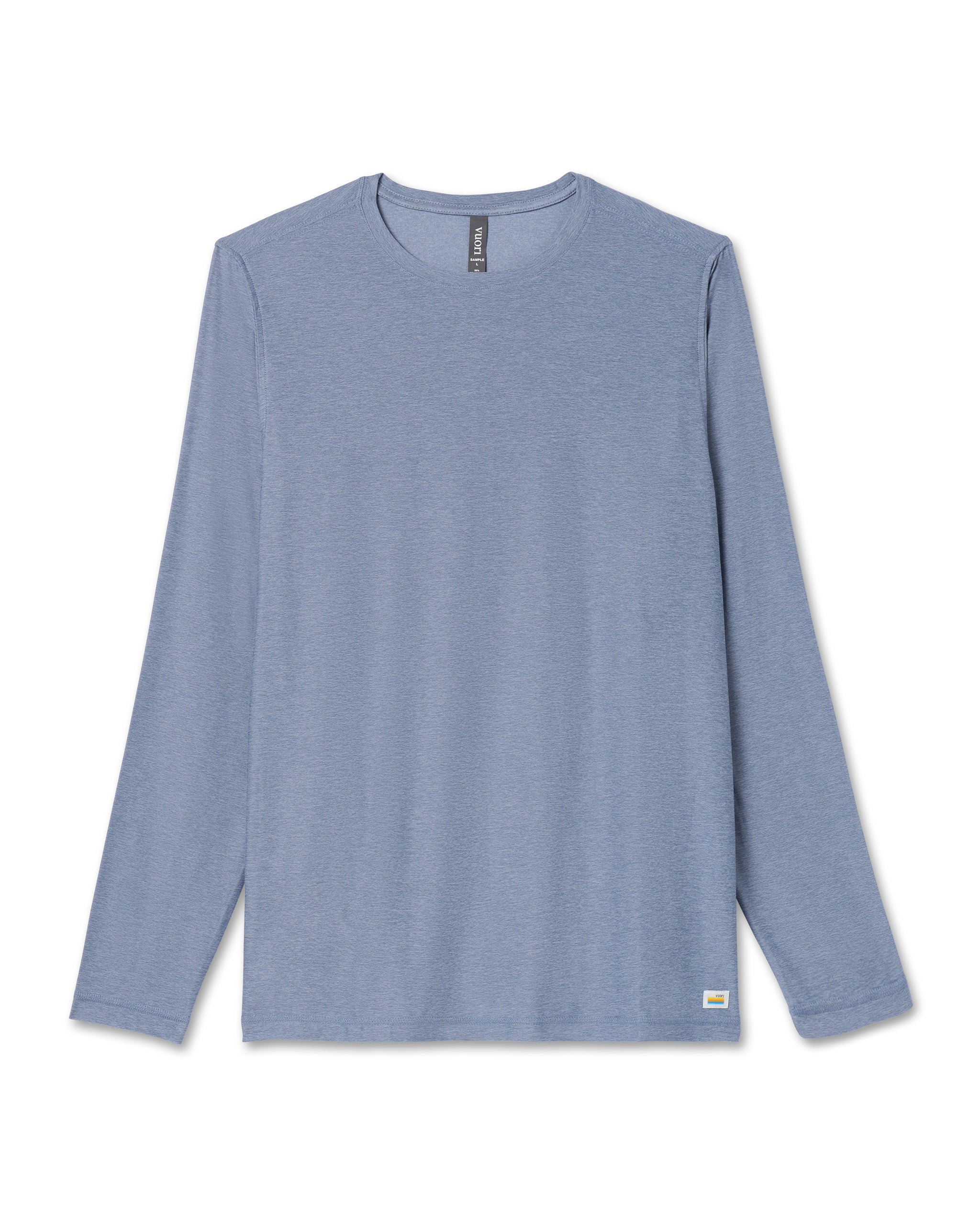 Long Sleeve Strato Tech Tee | Chambray Heather - Image 6