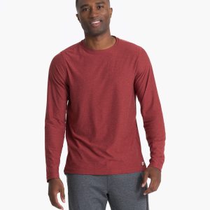 Long Sleeve Strato Tech Tee | Currant Heather