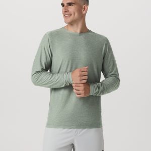 Long Sleeve Strato Tech Tee | Thyme Heather