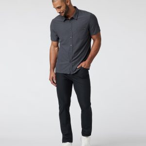 Short Sleeve Ace Button Down | Charcoal