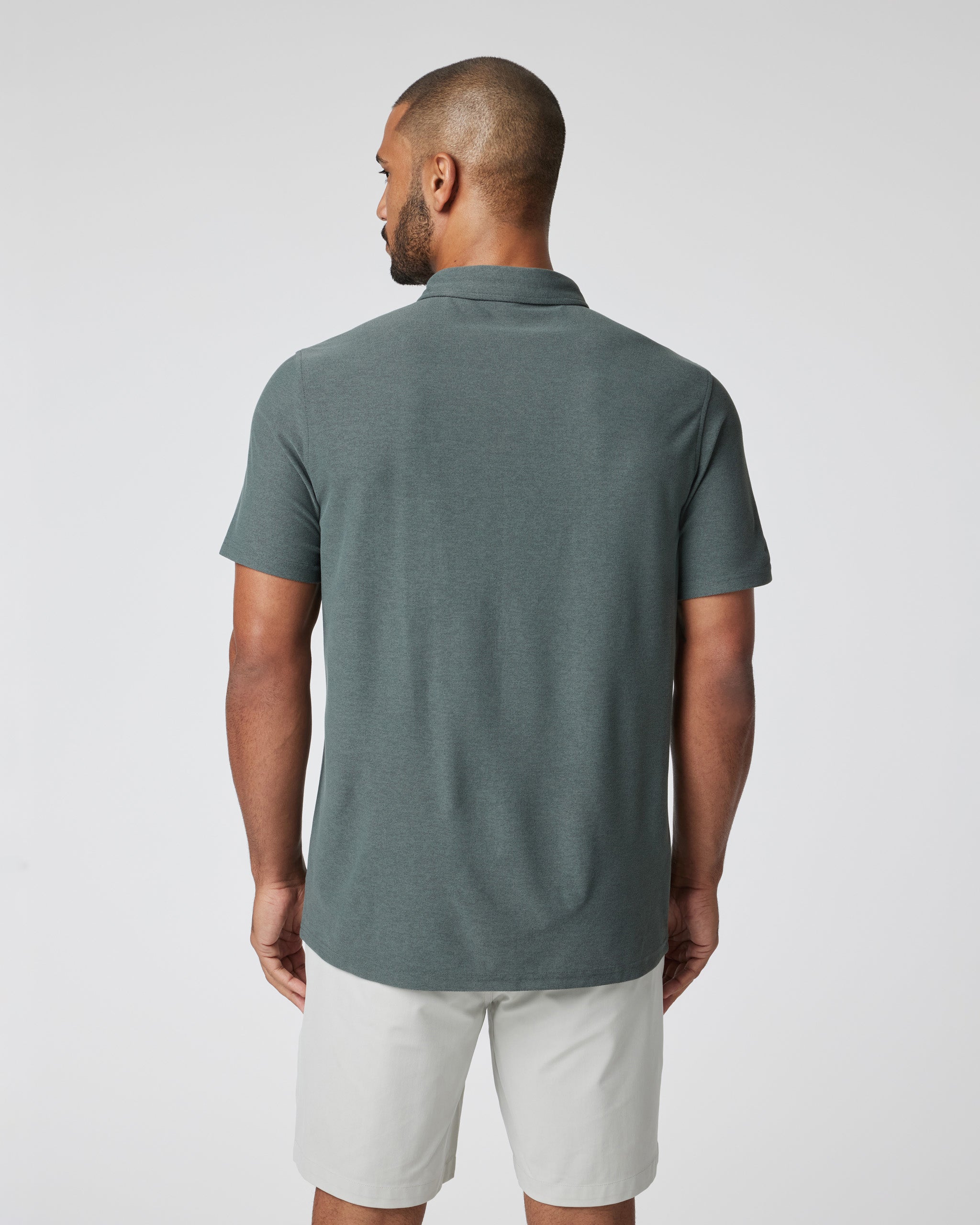 Short-Sleeve Ace Button Down | Smoked Beryl - Image 2