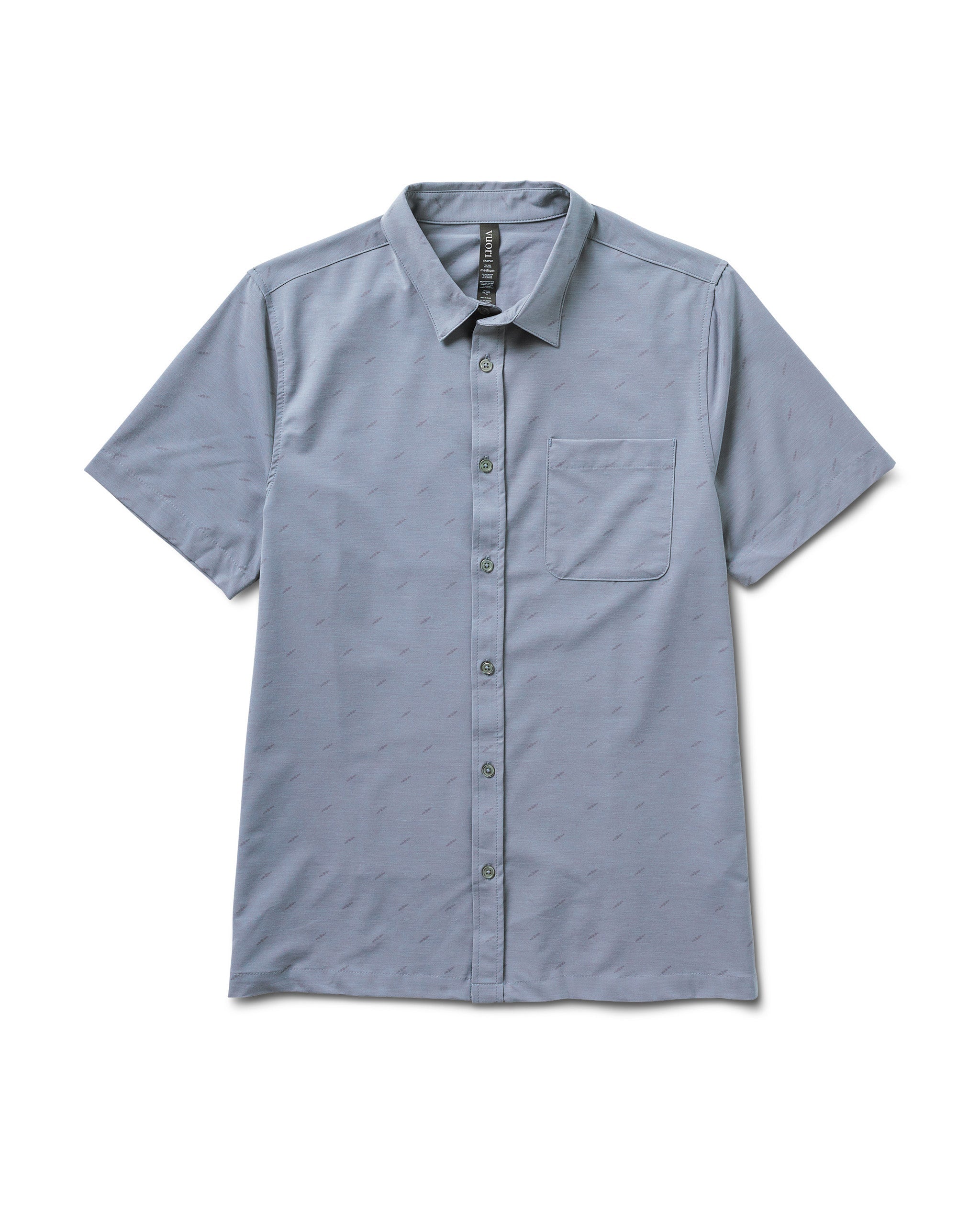 Short-Sleeve Bridge Button Down | Light Cloud Daggers - Image 6