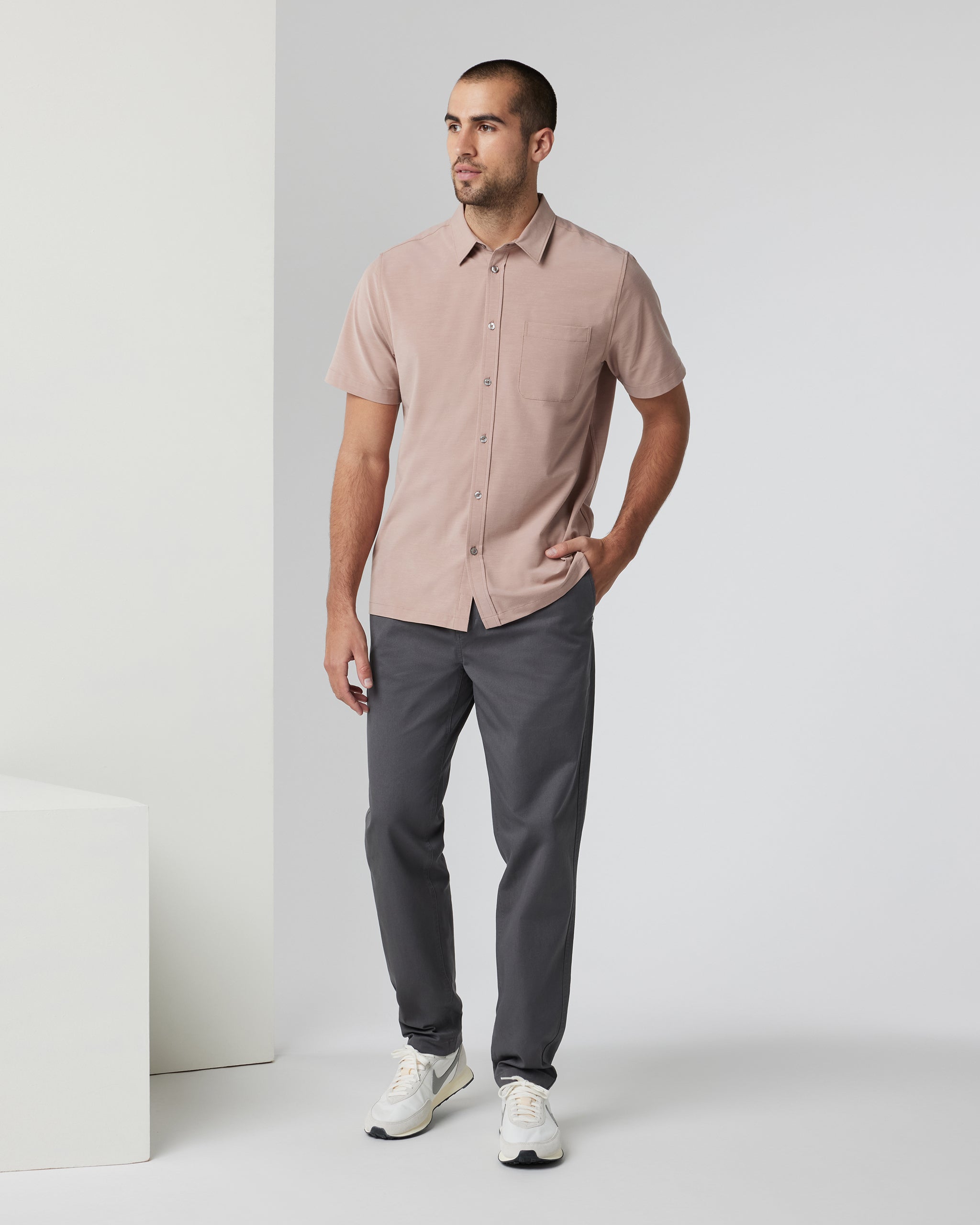 Short-Sleeve Bridge Button Down | Canyon Clay - Image 3