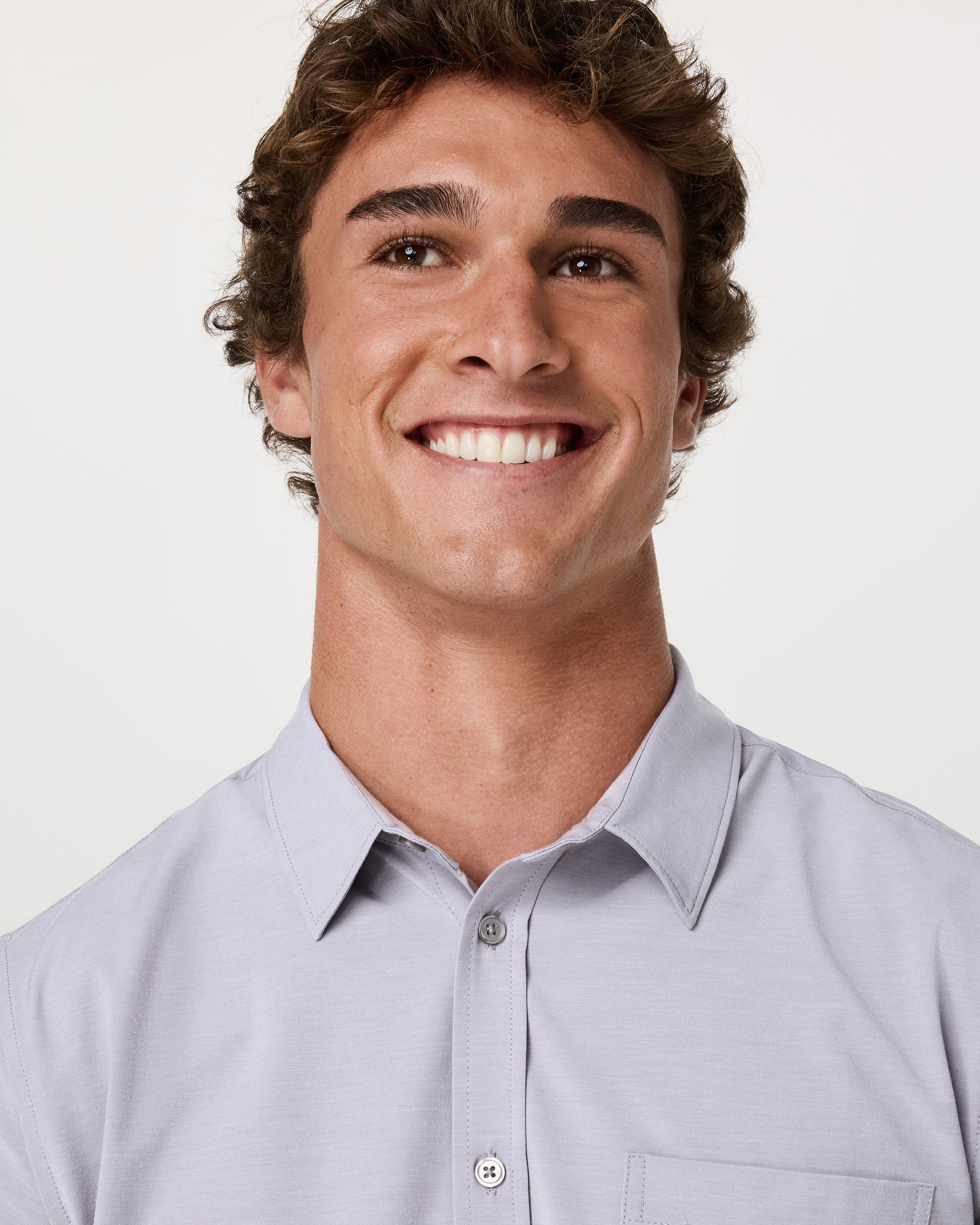 Short Sleeve Bridge Button Down | Cinder - Image 2