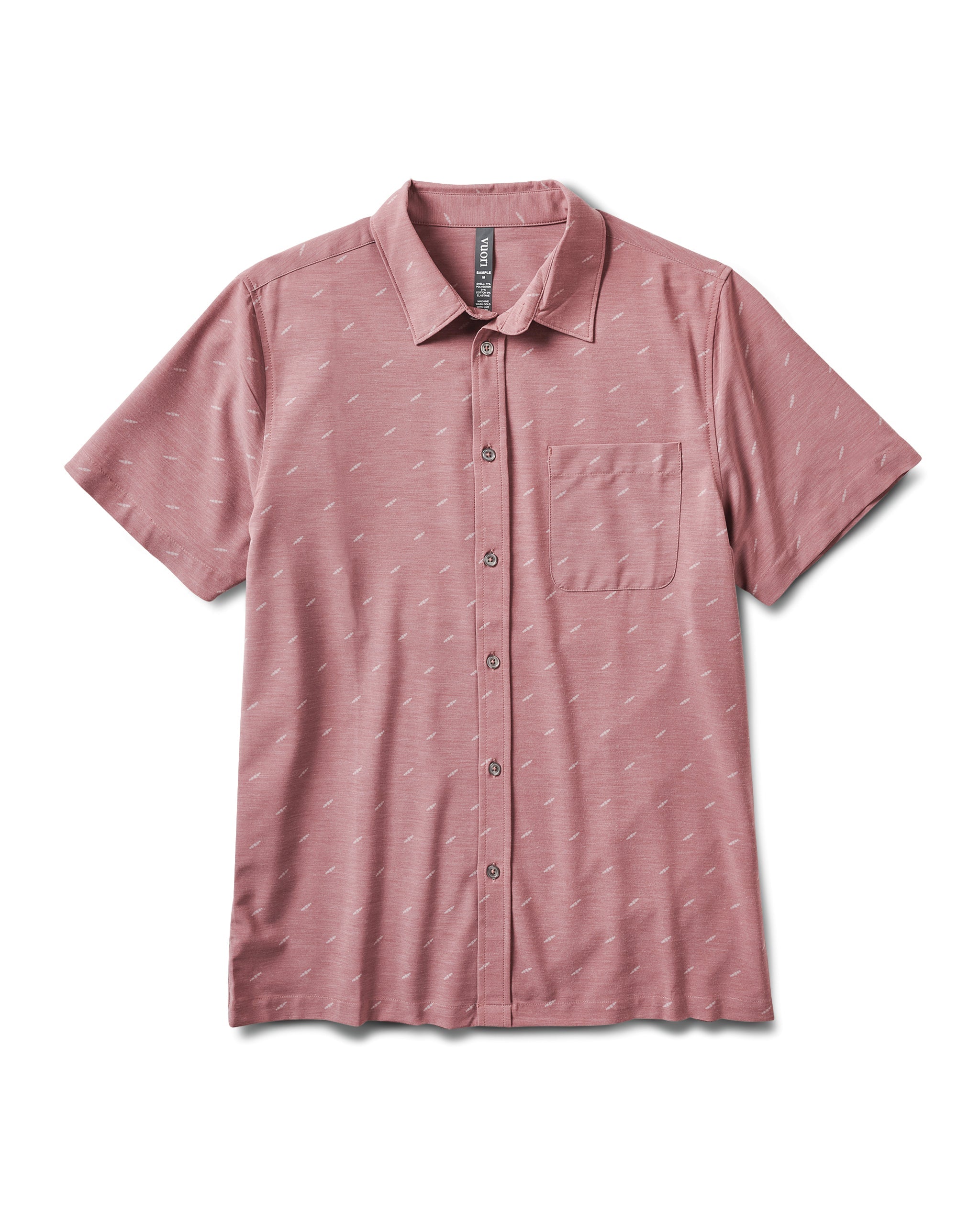 Short Sleeve Bridge Button Down | Light Terracotta Dagger - Image 6