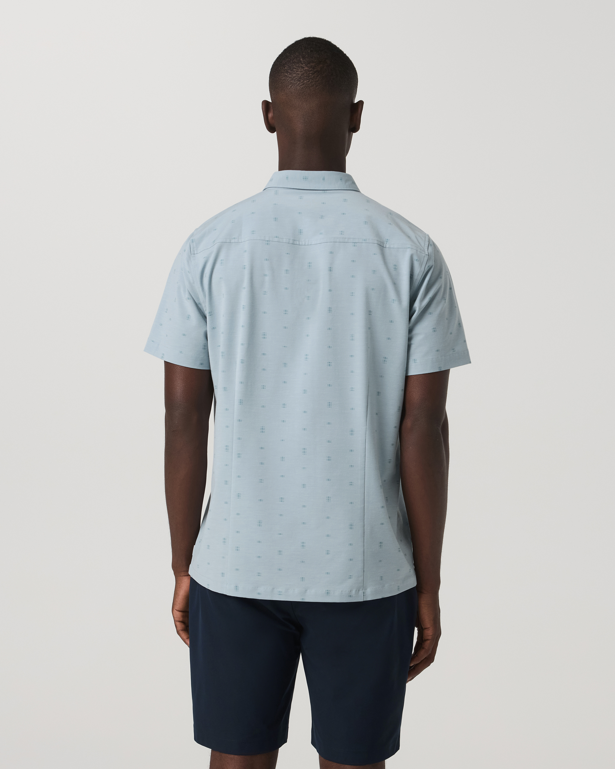 Short Sleeve Bridge Button Down | Raindrop Stone - Image 4