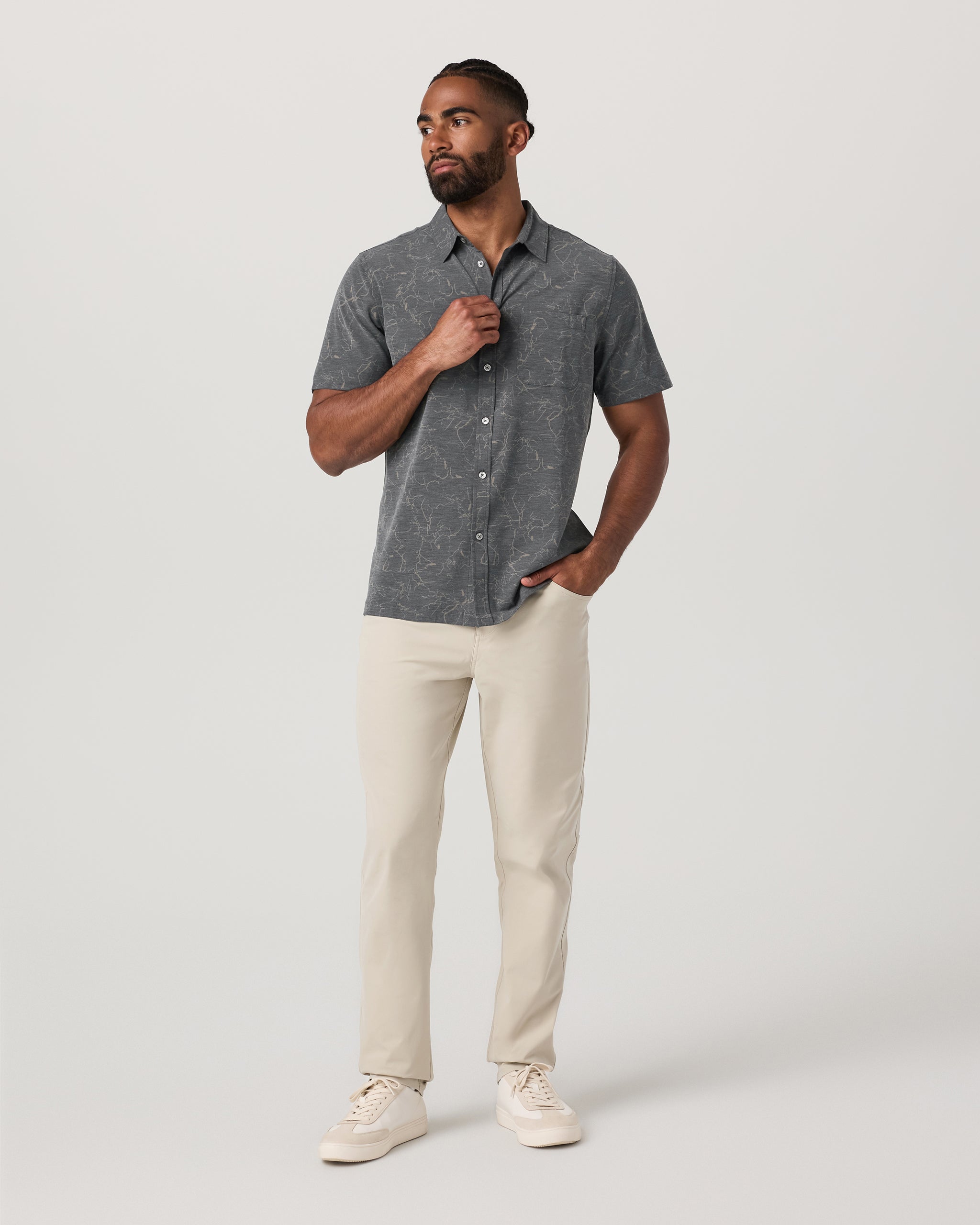 Short Sleeve Bridge Button Down | Root Drawn - Image 4