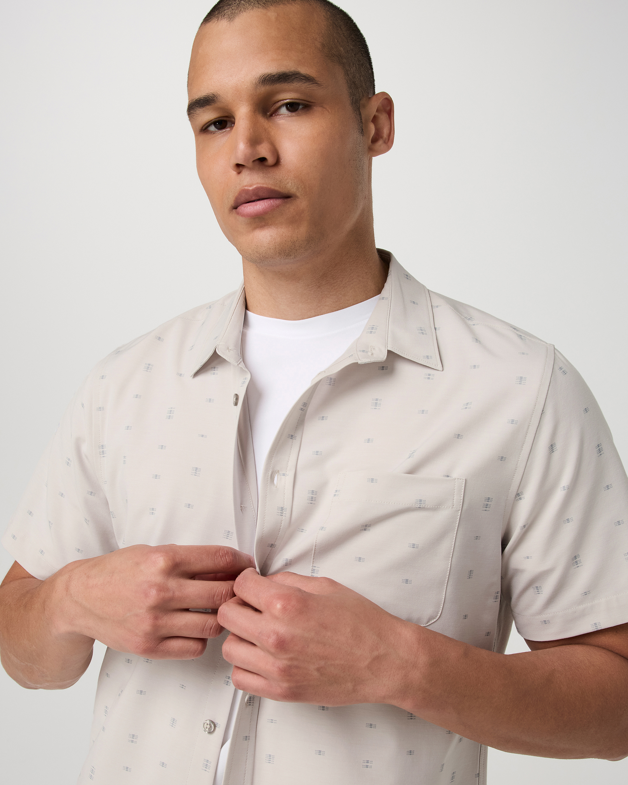 Short Sleeve Bridge Button Down | Salt Stone - Image 4