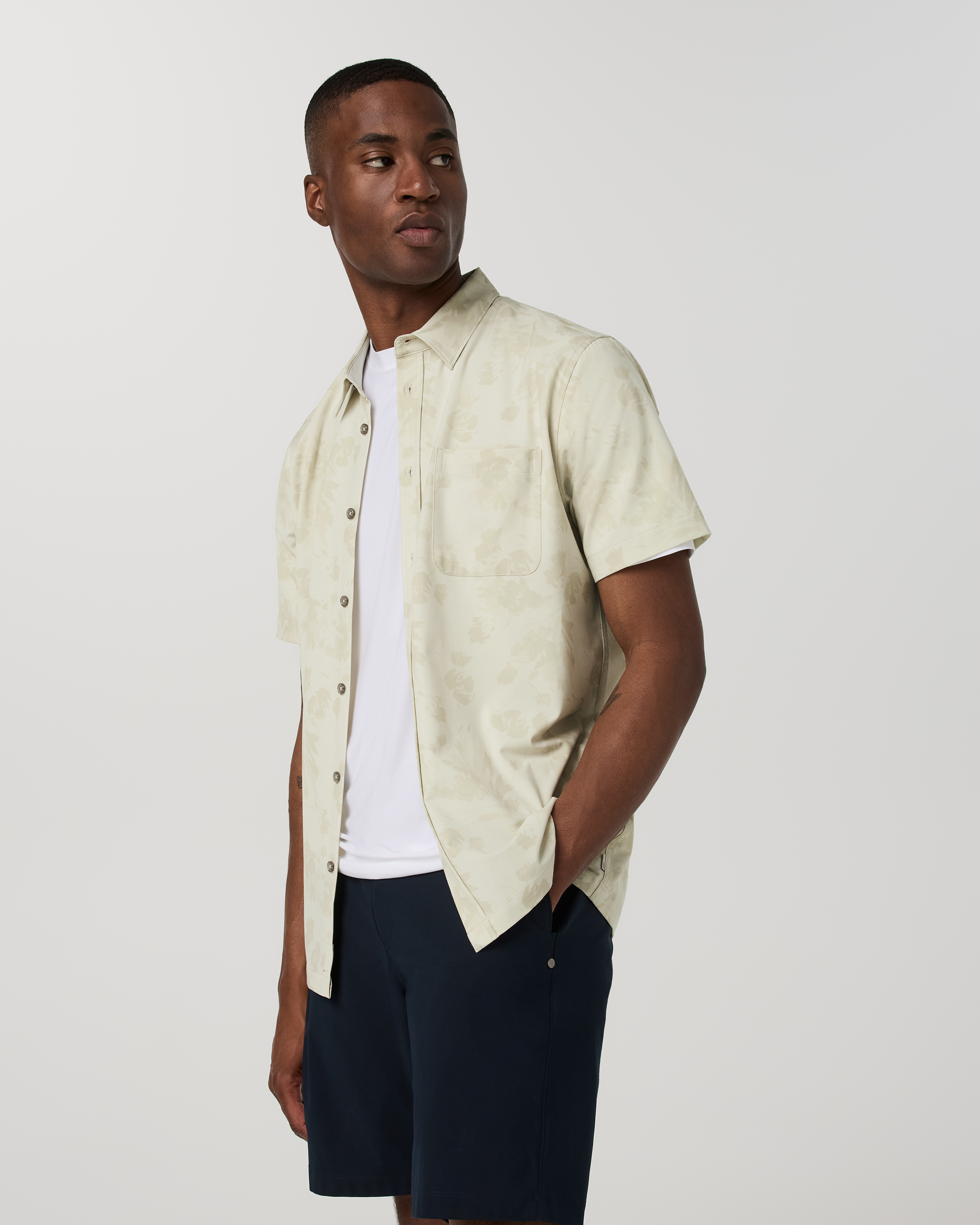Short Sleeve Bridge Button Down | Sandalwood Fleur - Image 5