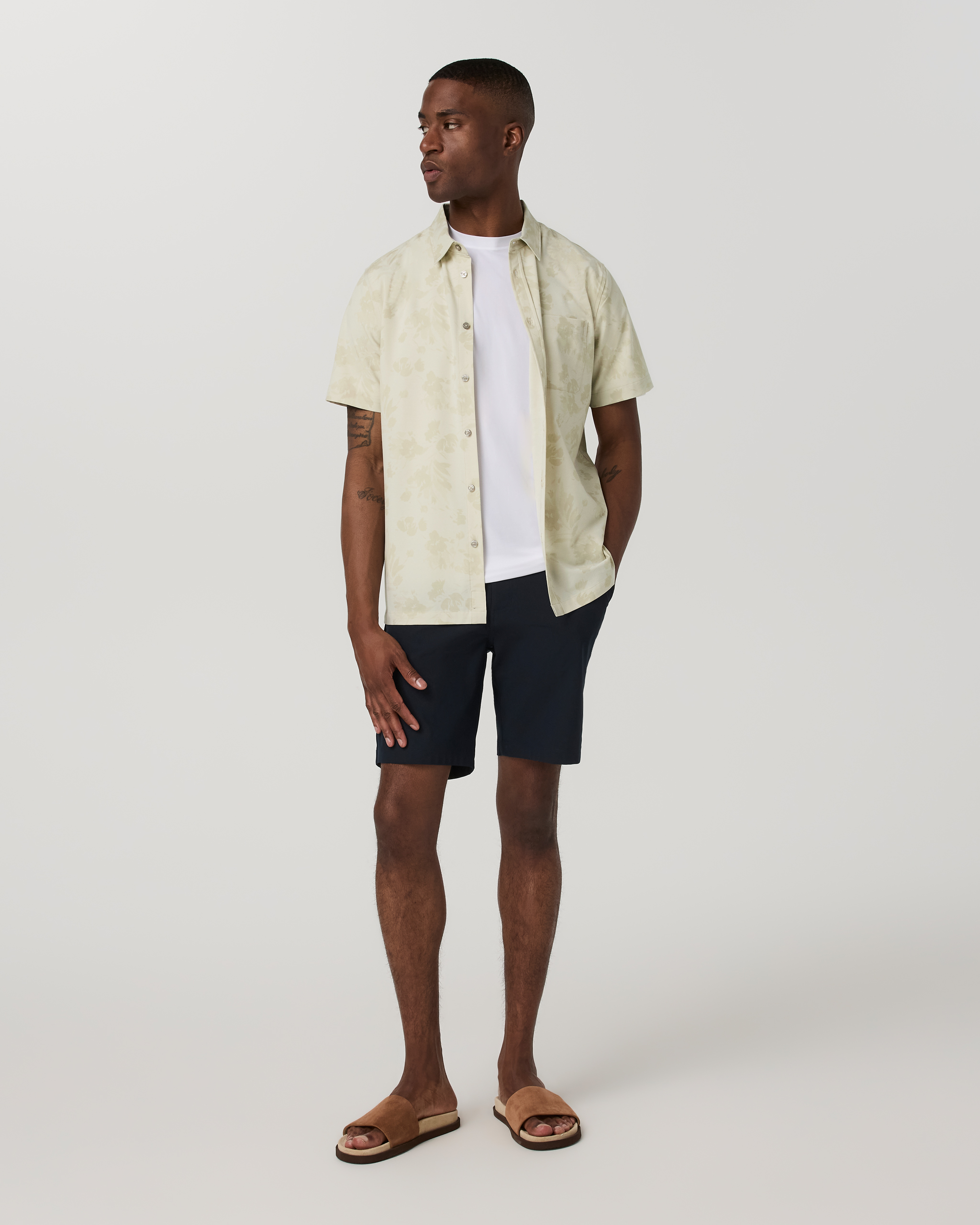Short Sleeve Bridge Button Down | Sandalwood Fleur - Image 4