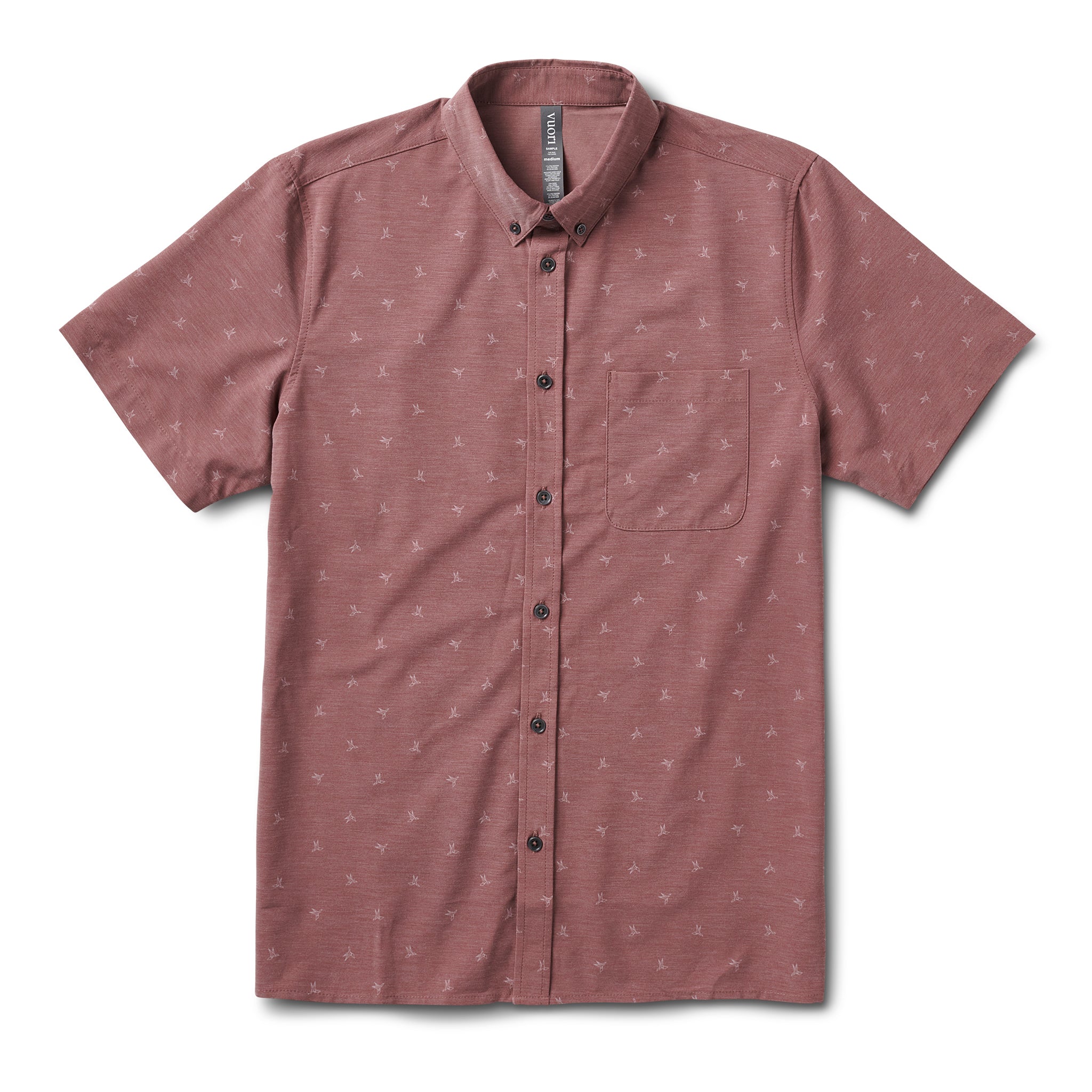 Short-Sleeve Bridge Button Down | Terracotta Bird - Image 5