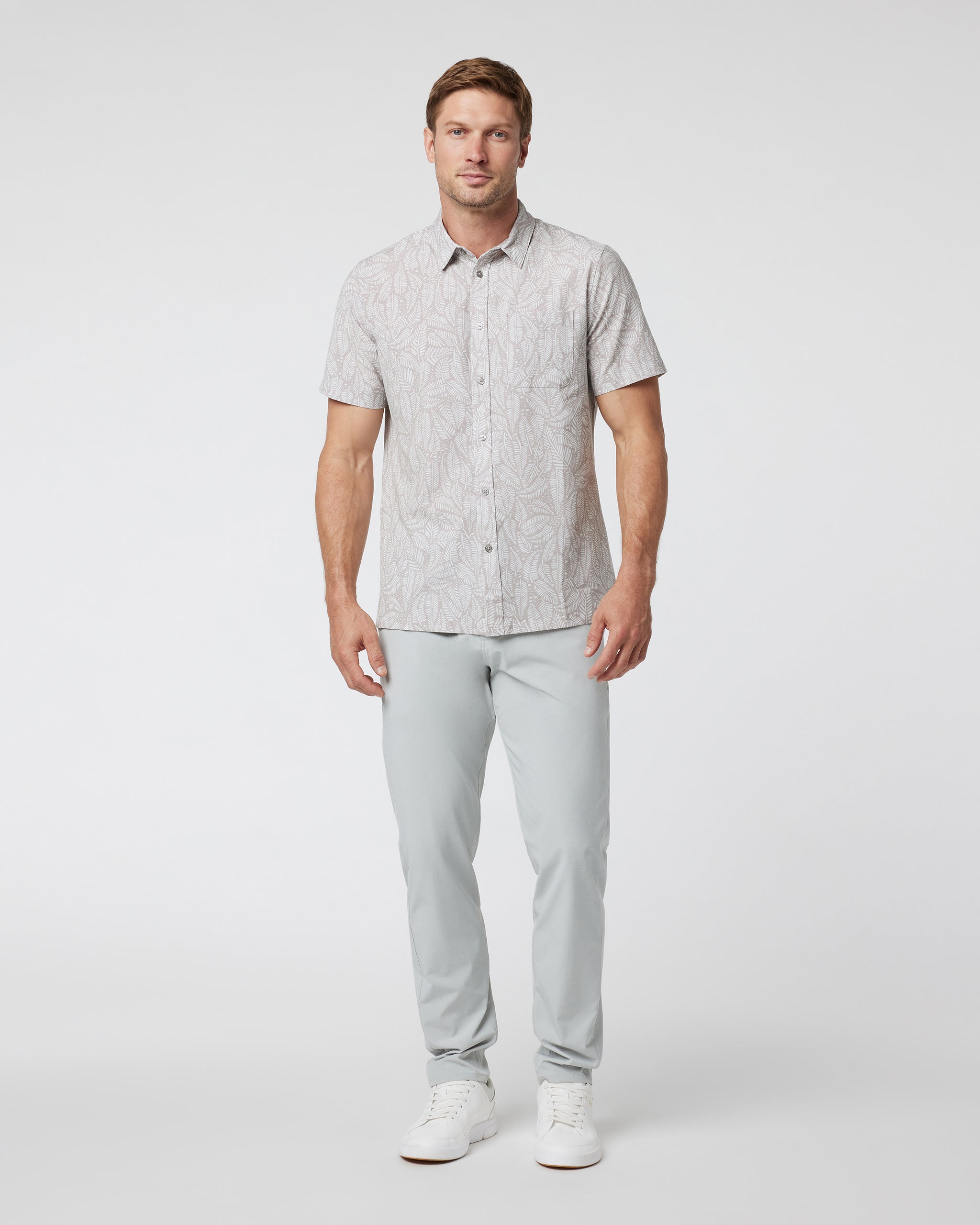Short Sleeve Bridge Button Down | Umber Sago - Image 3