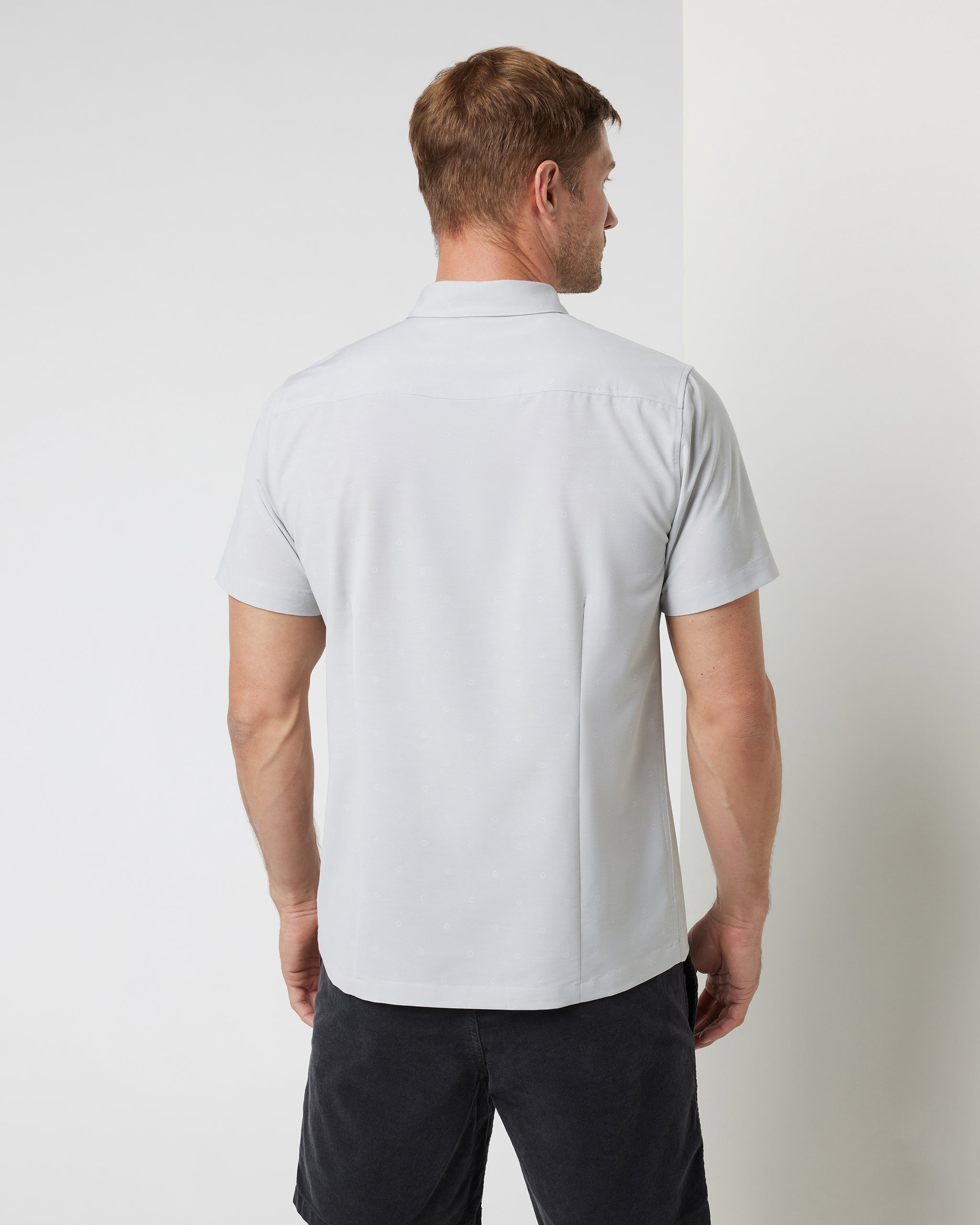 Short Sleeve Bridge Button Down | Vapor Dot - Image 3