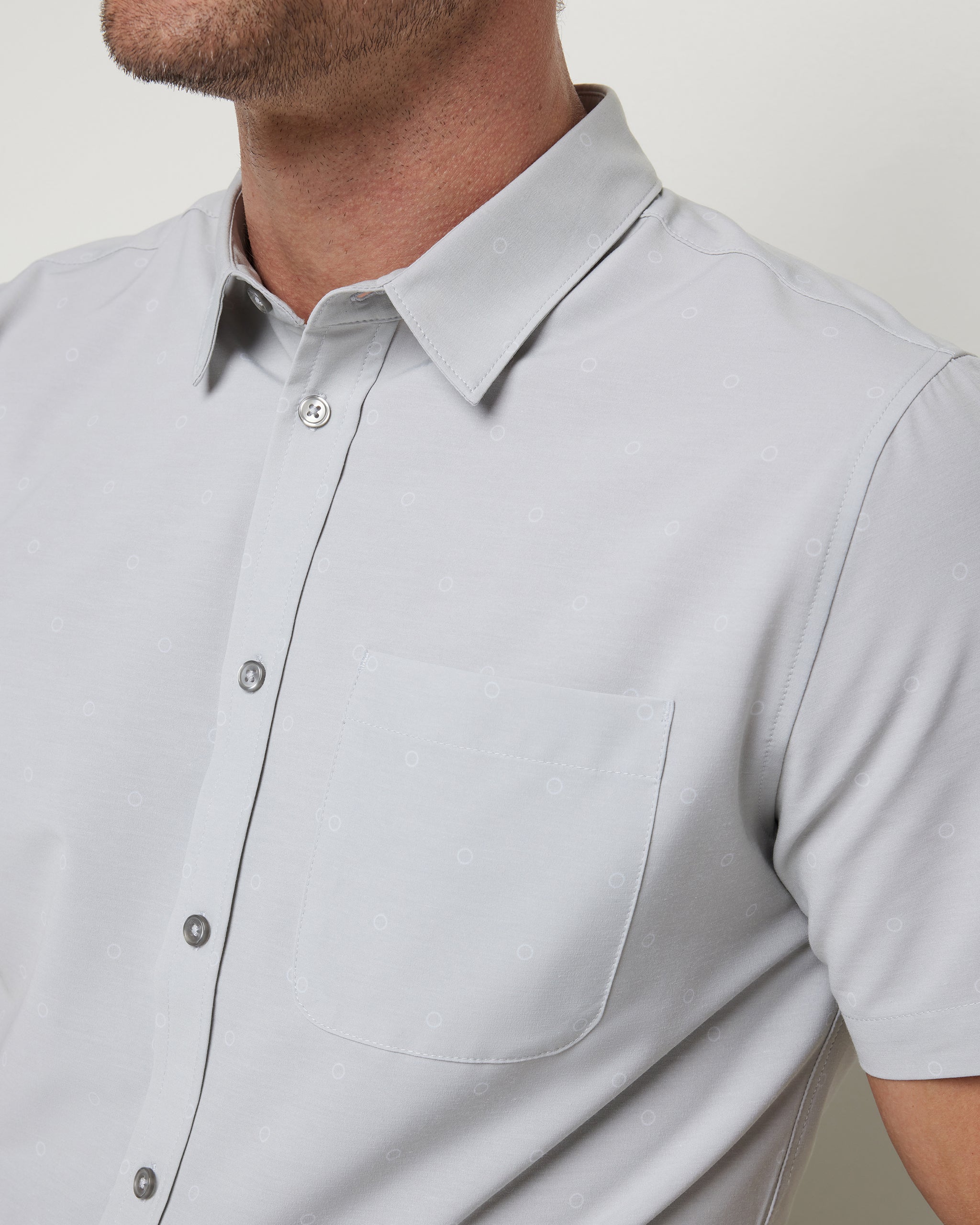 Short Sleeve Bridge Button Down | Vapor Dot - Image 2
