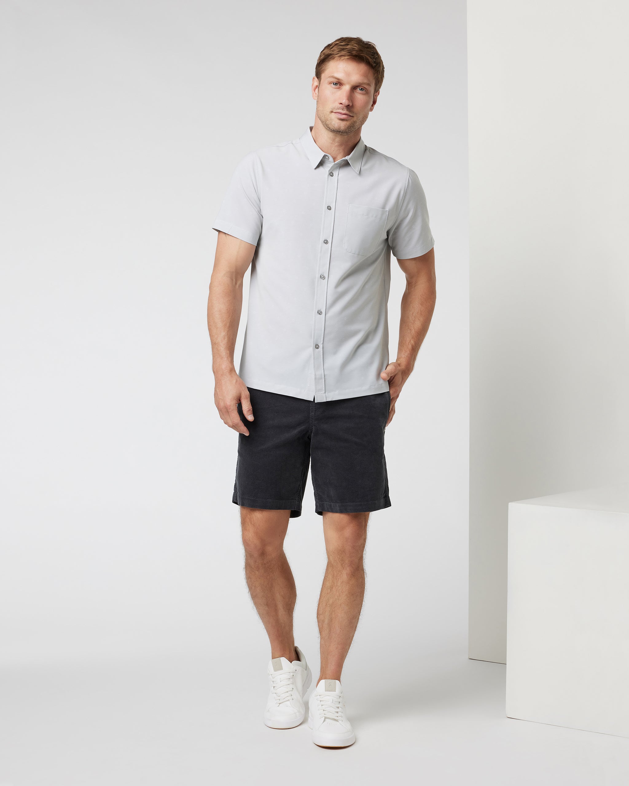Short Sleeve Bridge Button Down | Vapor Dot - Image 4