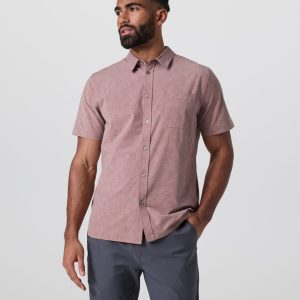 Short Sleeve Bridge Button Down | Zion Rose Water Lily