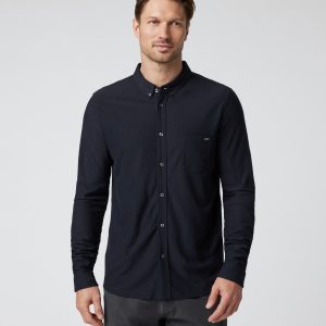 Long Sleeve Ace Button Down | Black