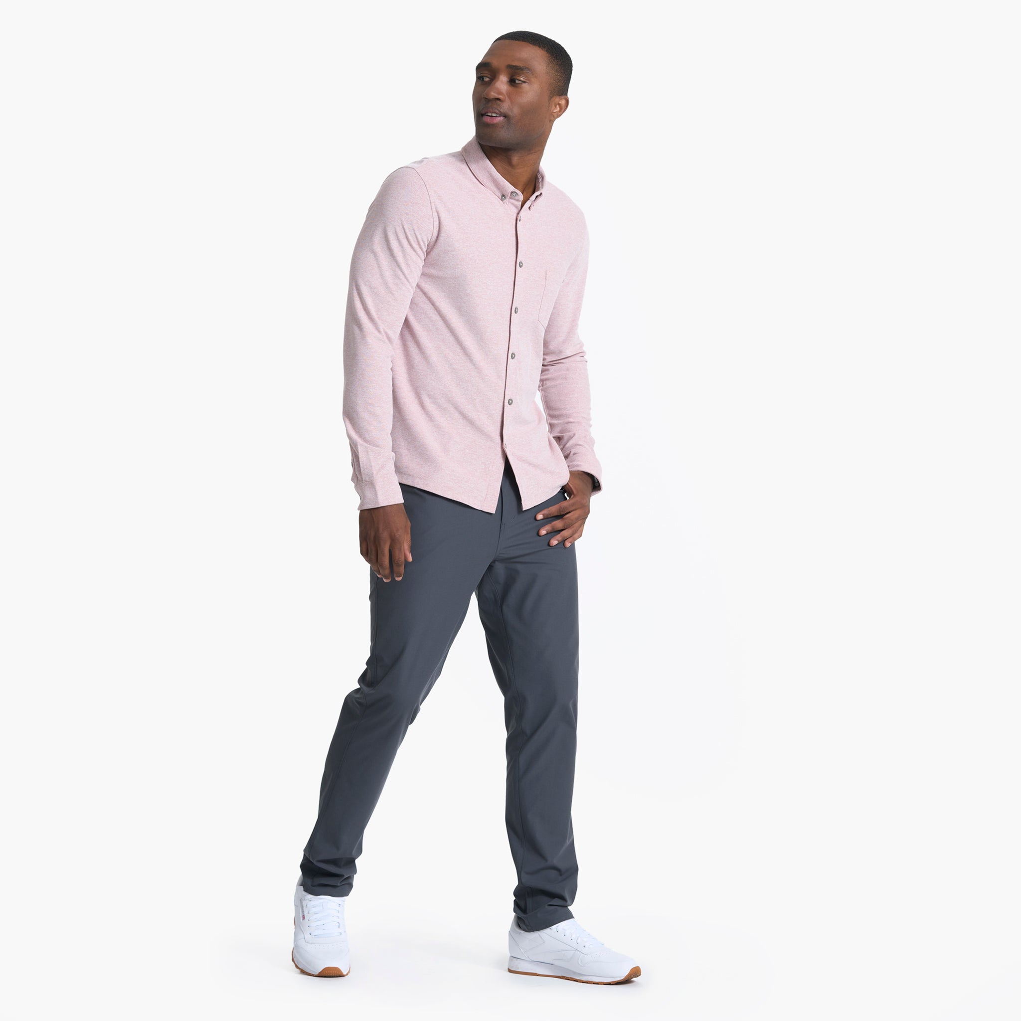 Long Sleeve Ace Button Down | Saltwater Red - Image 7