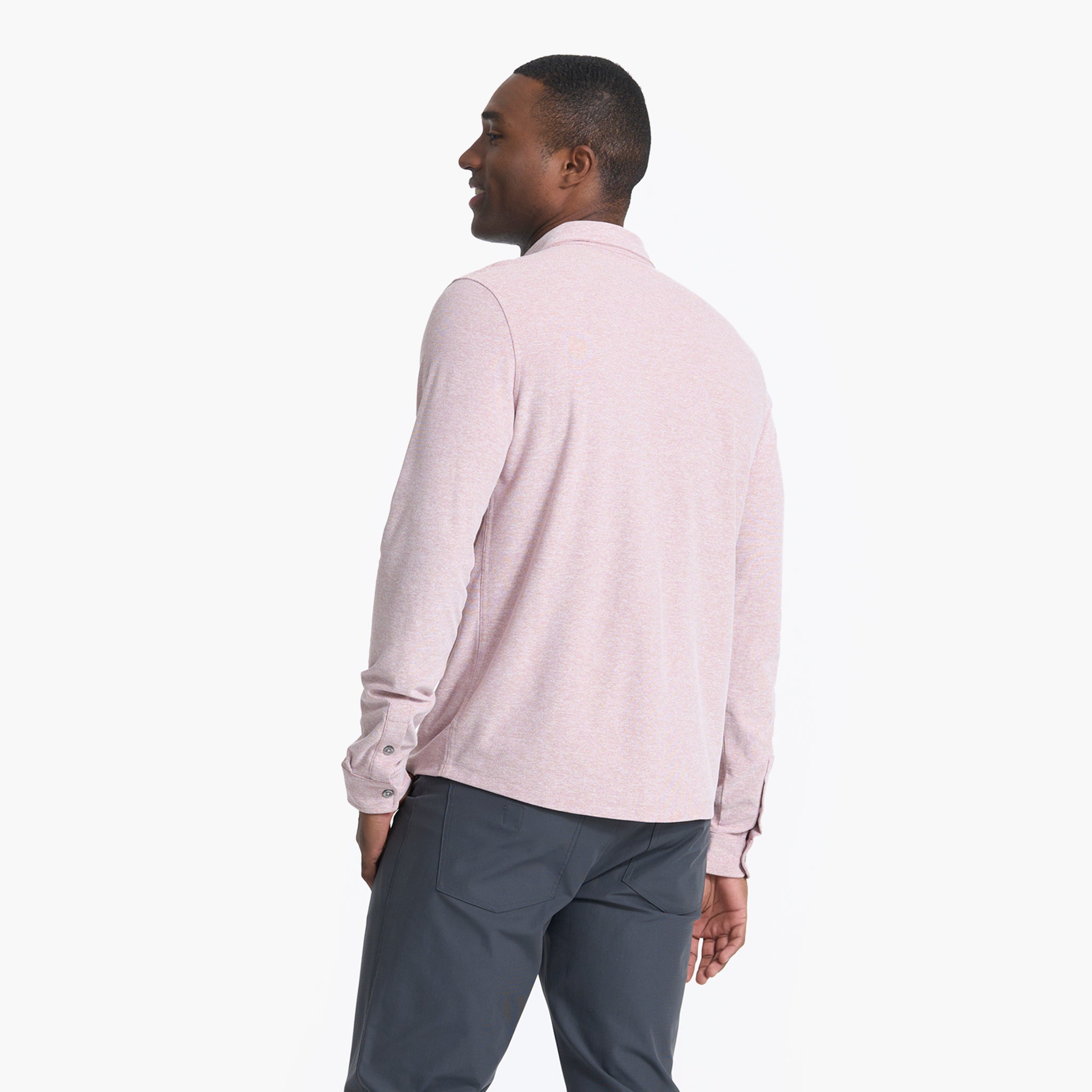 Long Sleeve Ace Button Down | Saltwater Red - Image 4