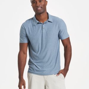 Strato Tech Polo | Cloud Heather