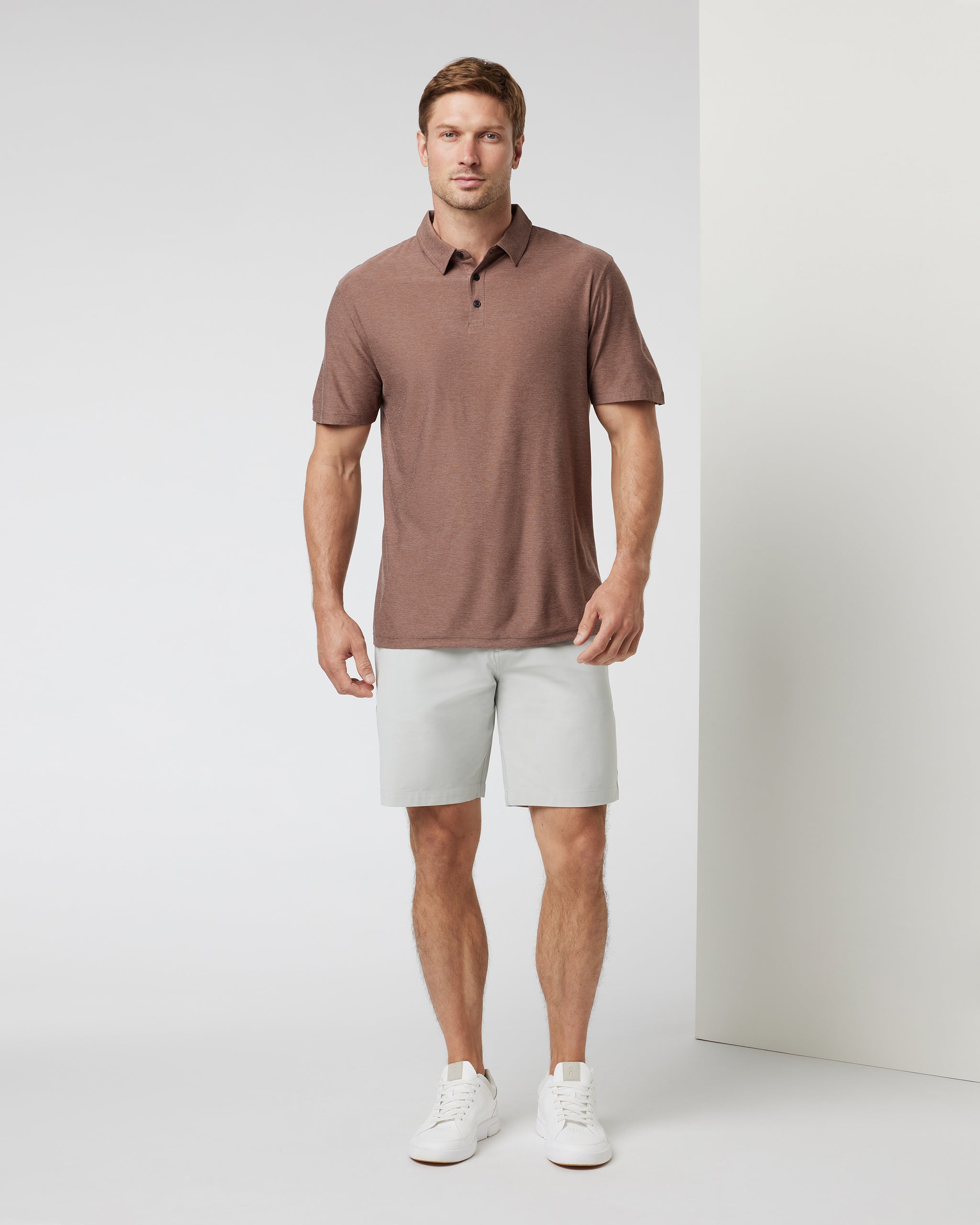 Strato Tech Polo | Clove Heather - Image 3