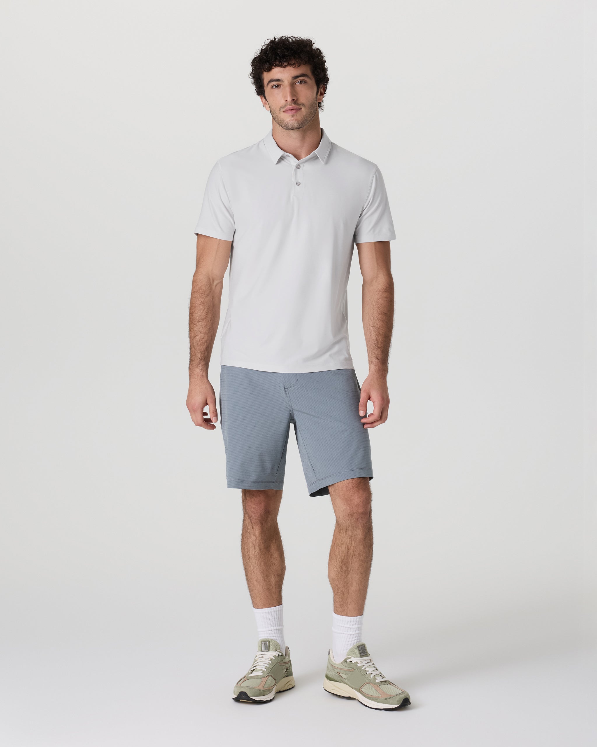 Strato Tech Polo | Frost Grey Heather - Image 3