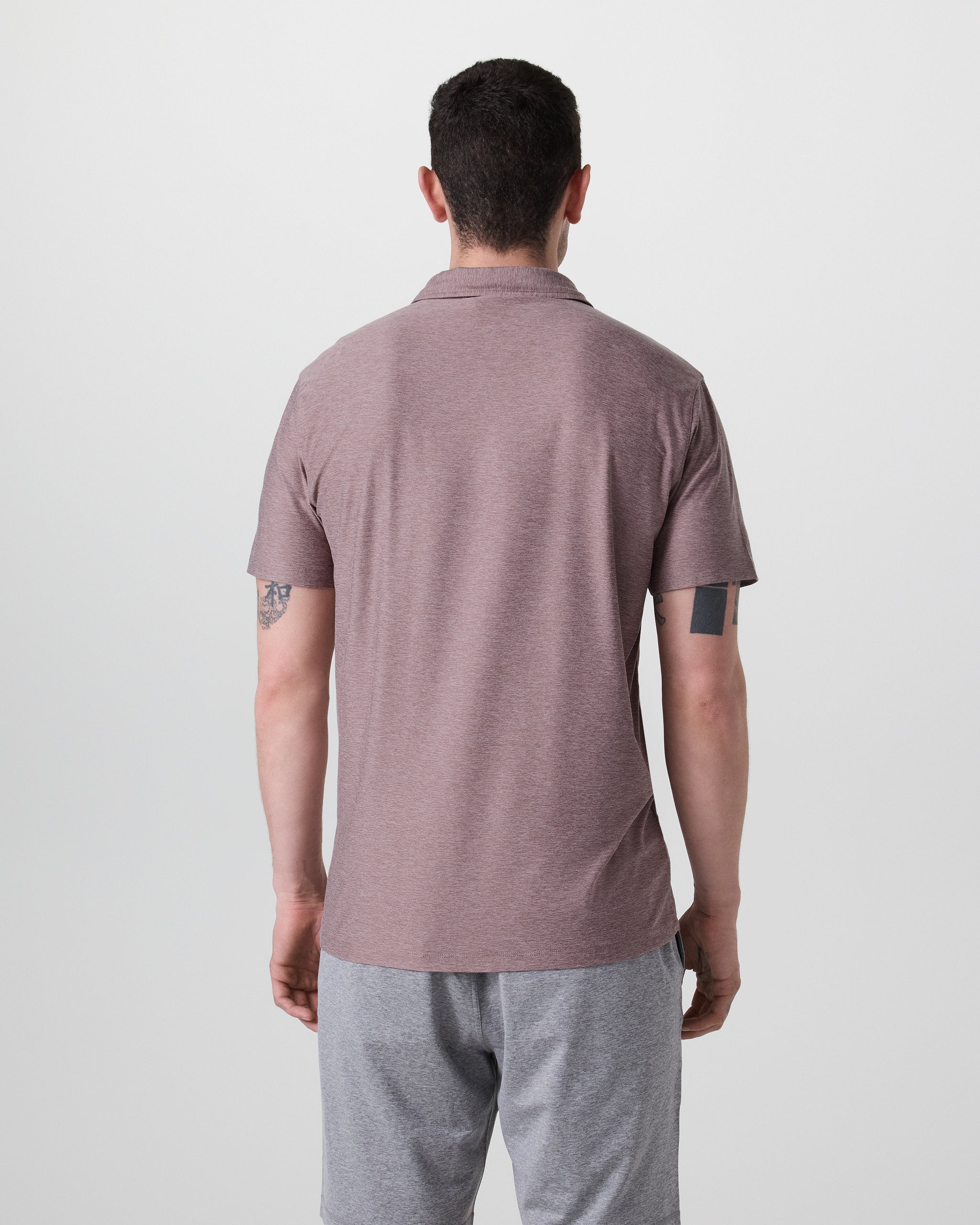 Strato Tech Polo | Dark Umber Heather - Image 3