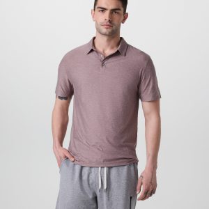 Strato Tech Polo | Dark Umber Heather