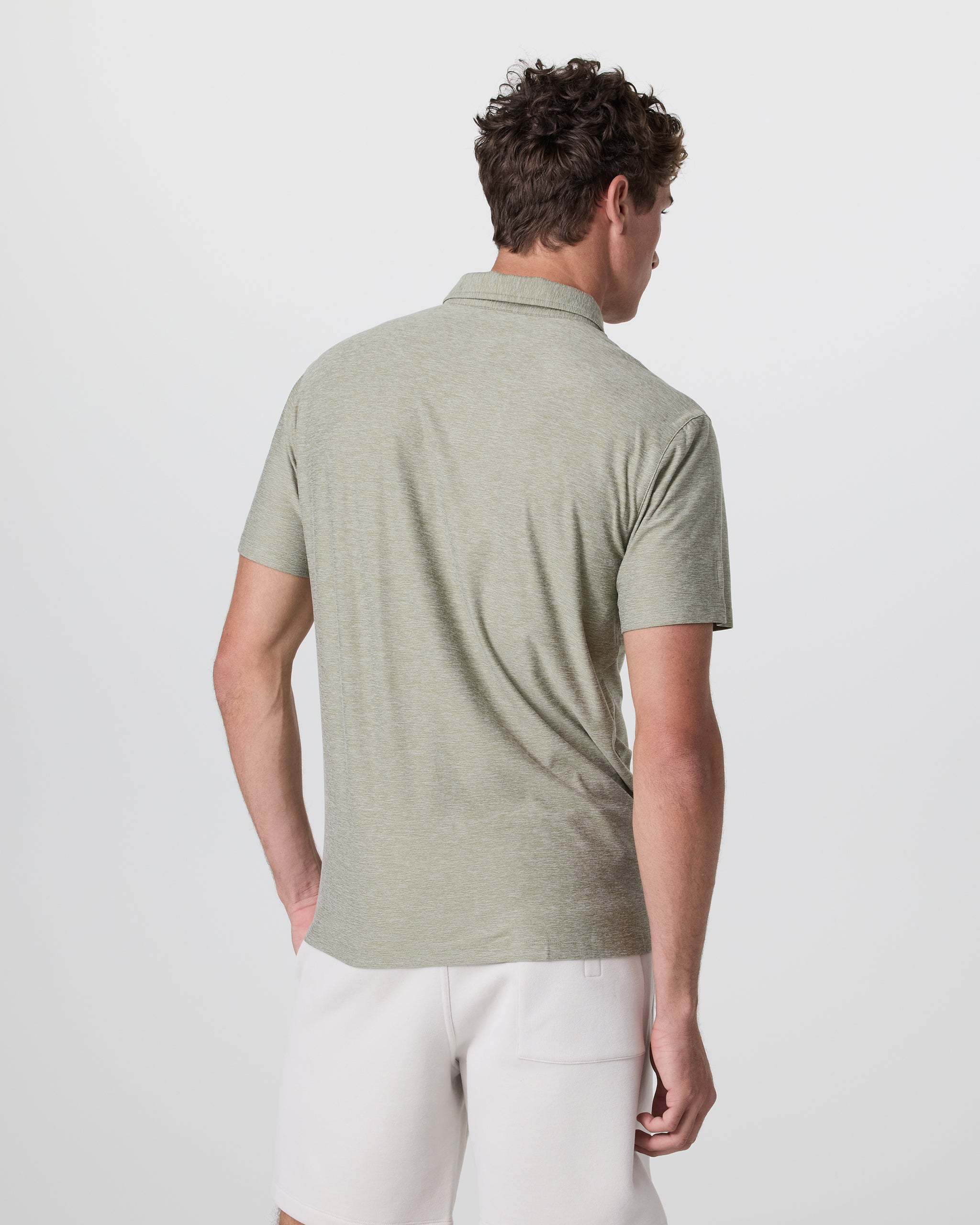 Strato Tech Polo | Agave Green Heather - Image 2
