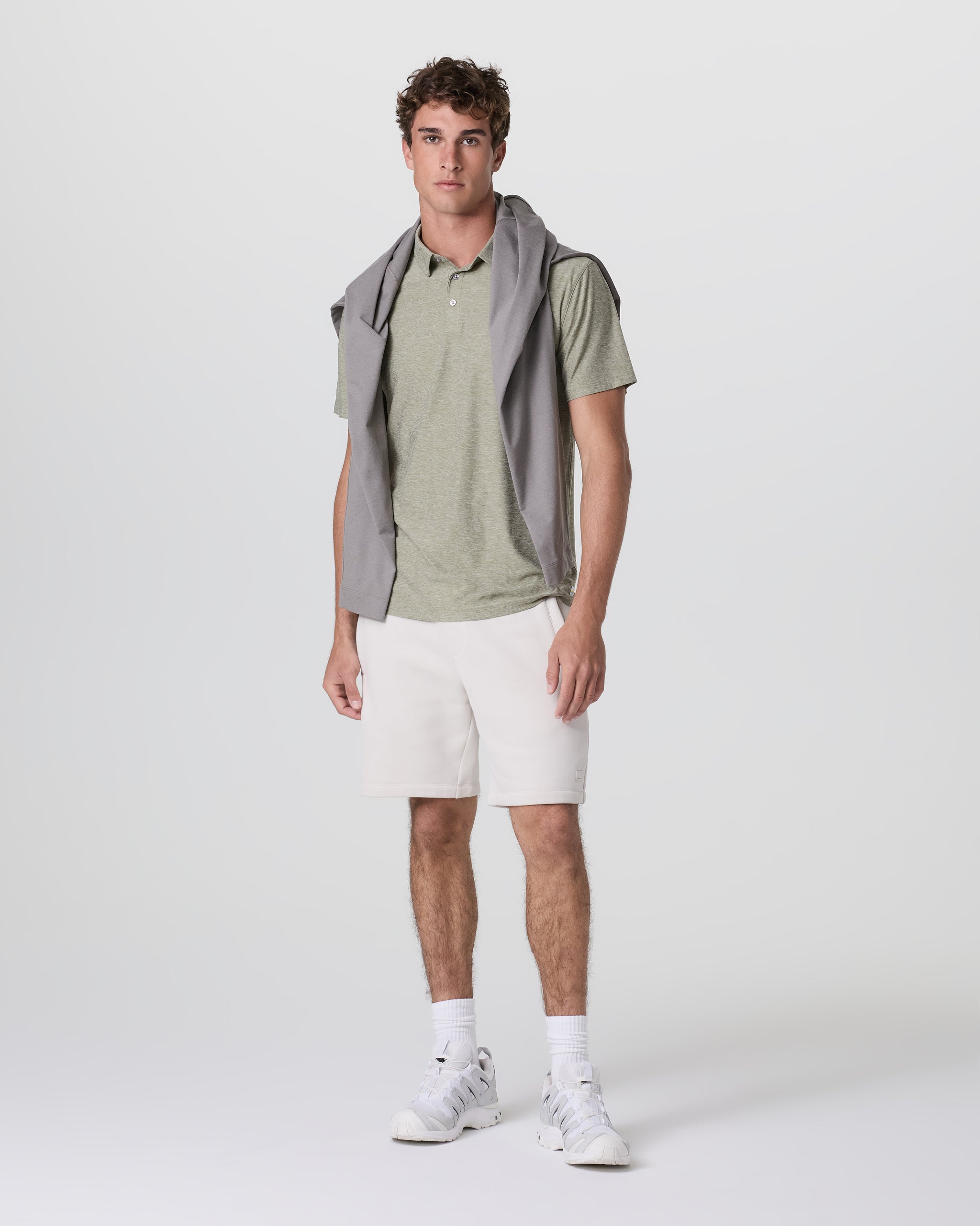 Strato Tech Polo | Agave Green Heather - Image 3