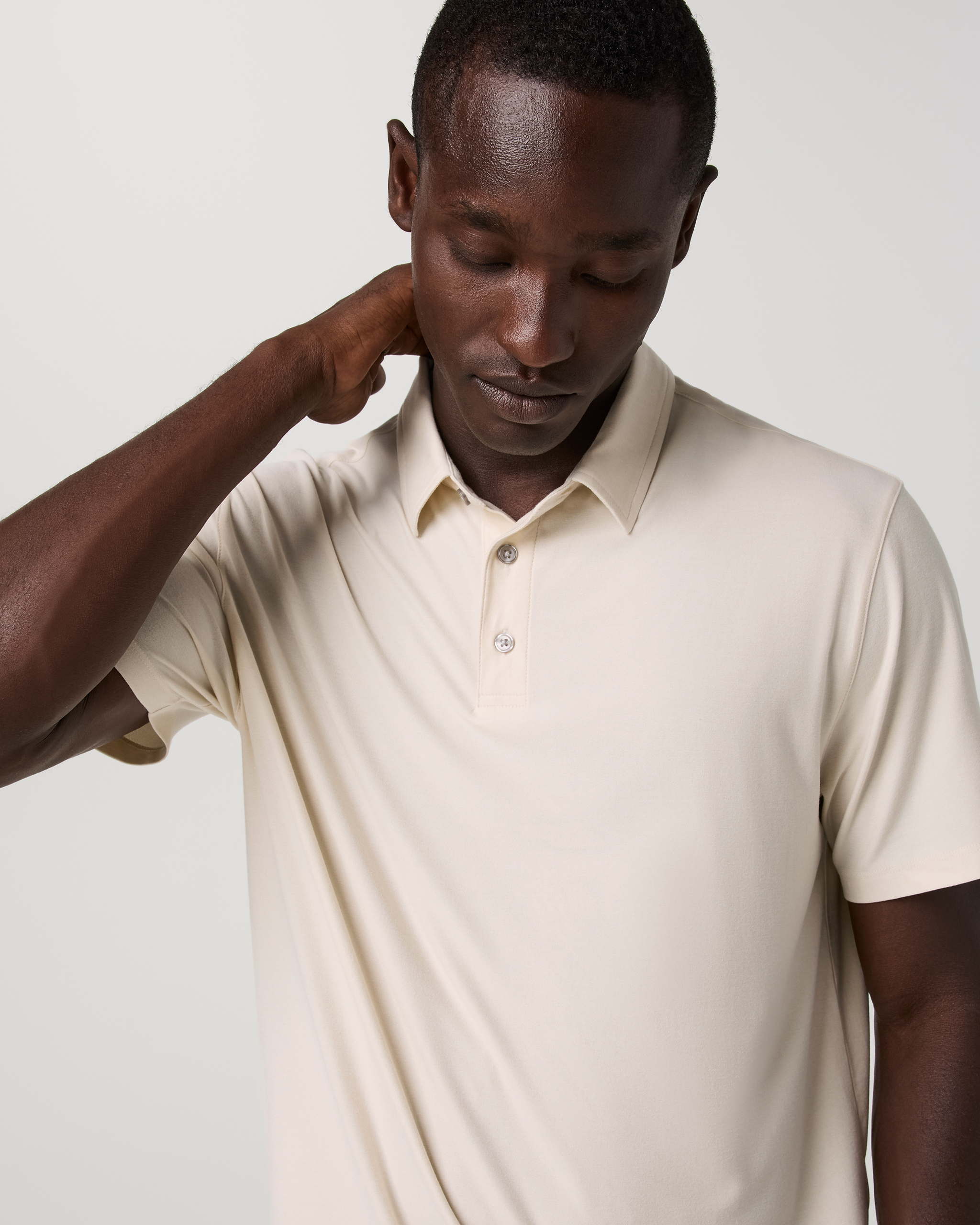 Strato Tech Polo | Milkweed Heather - Image 2