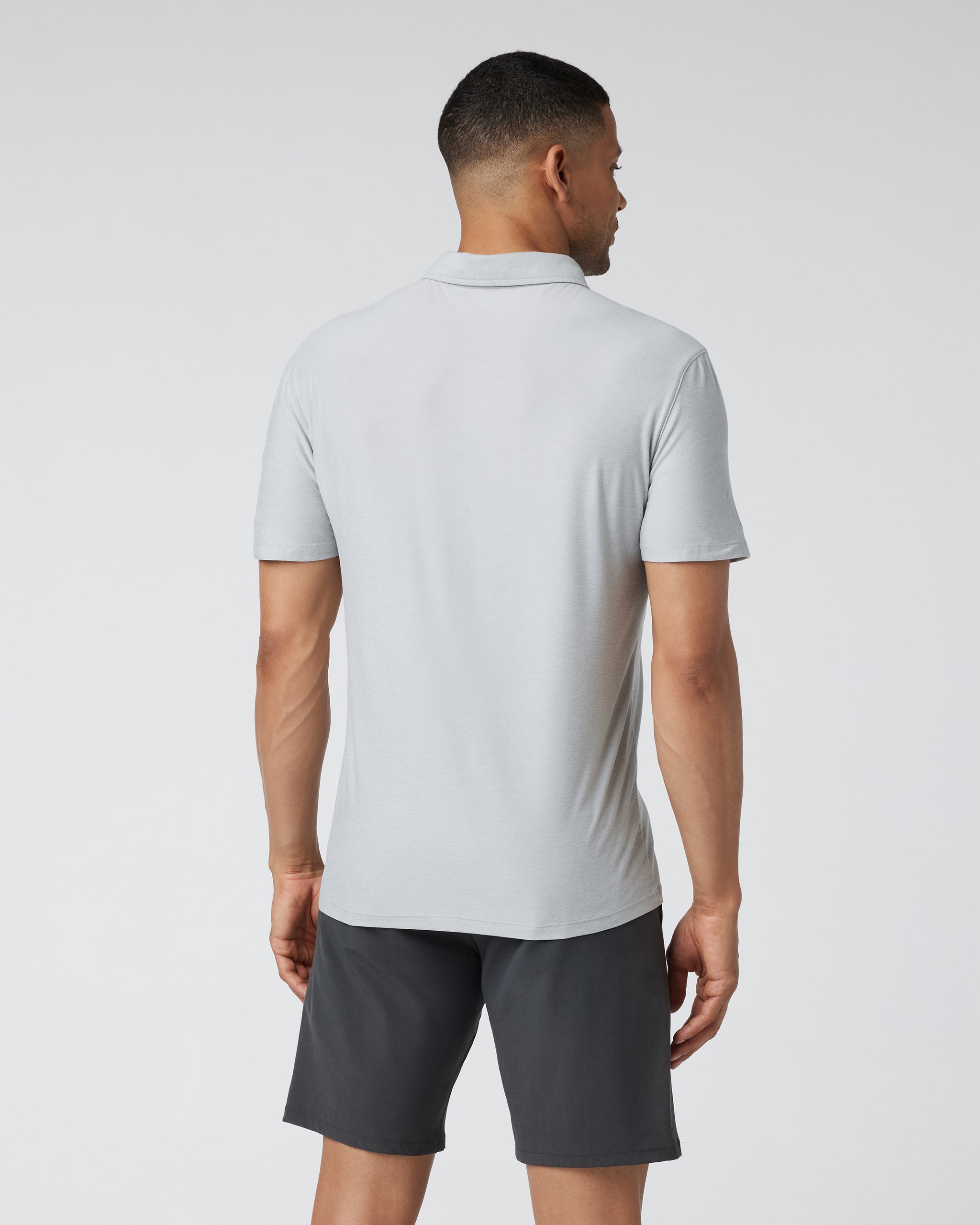 Strato Tech Polo | Platinum Heather - Image 3