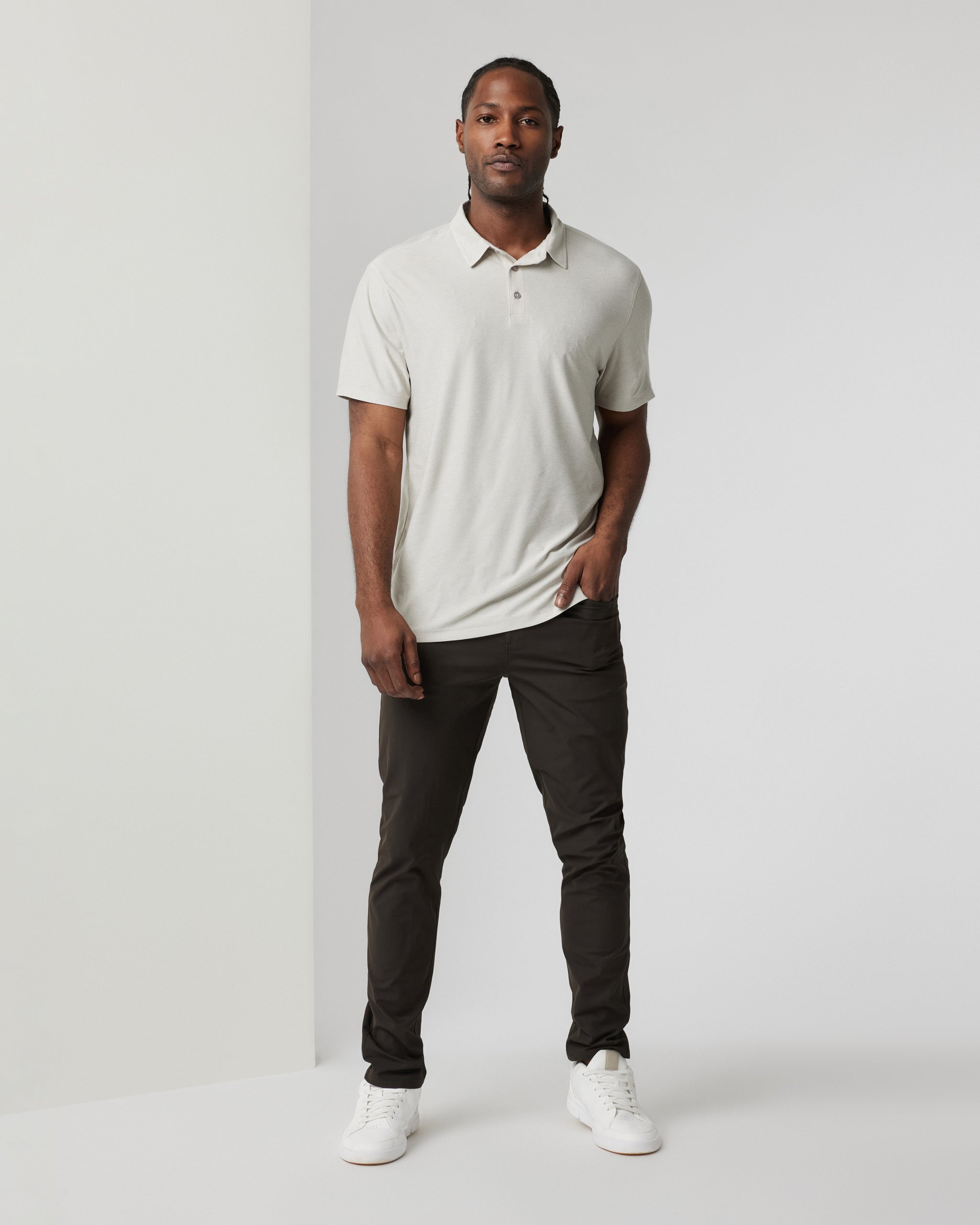 Strato Tech Polo | Salt Heather - Image 4