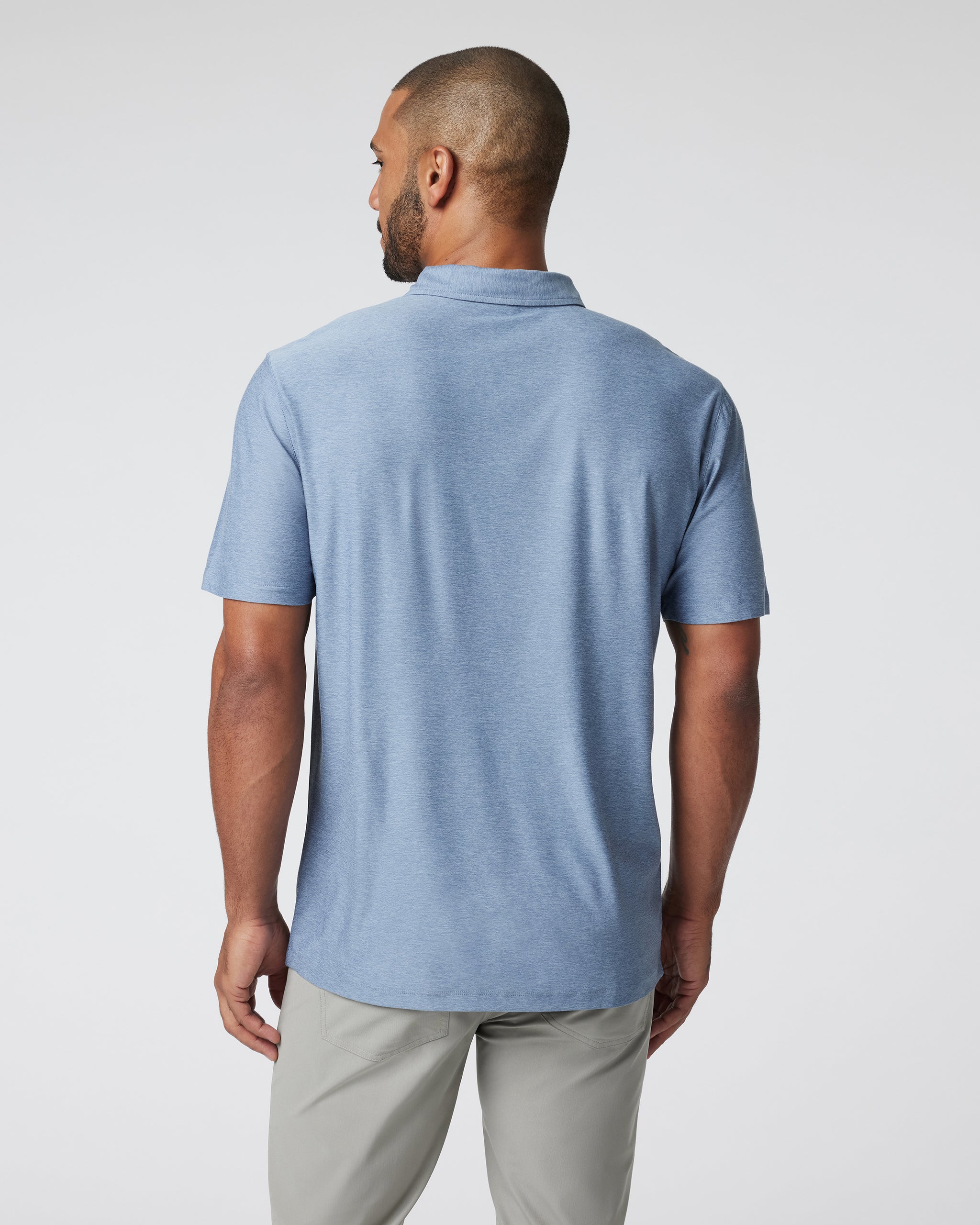 Strato Tech Polo | Chambray Heather - Image 2