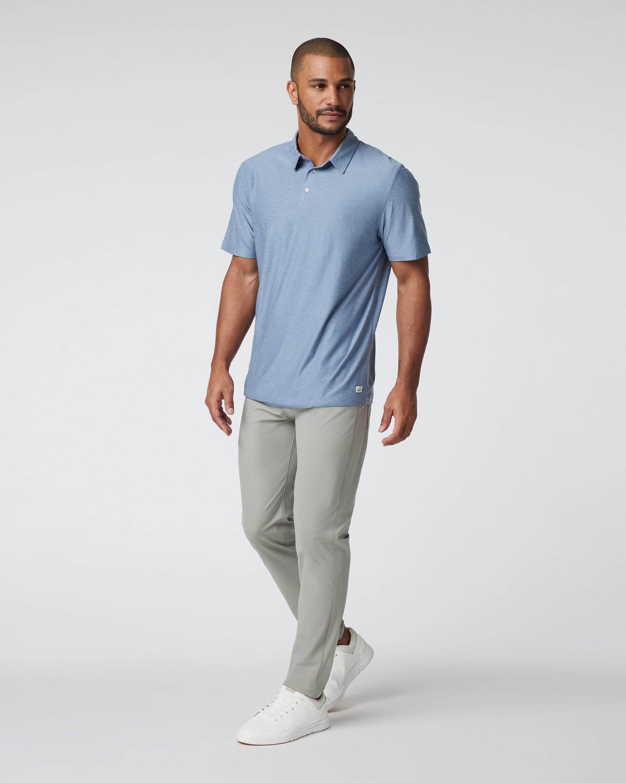 Strato Tech Polo | Chambray Heather - Image 3