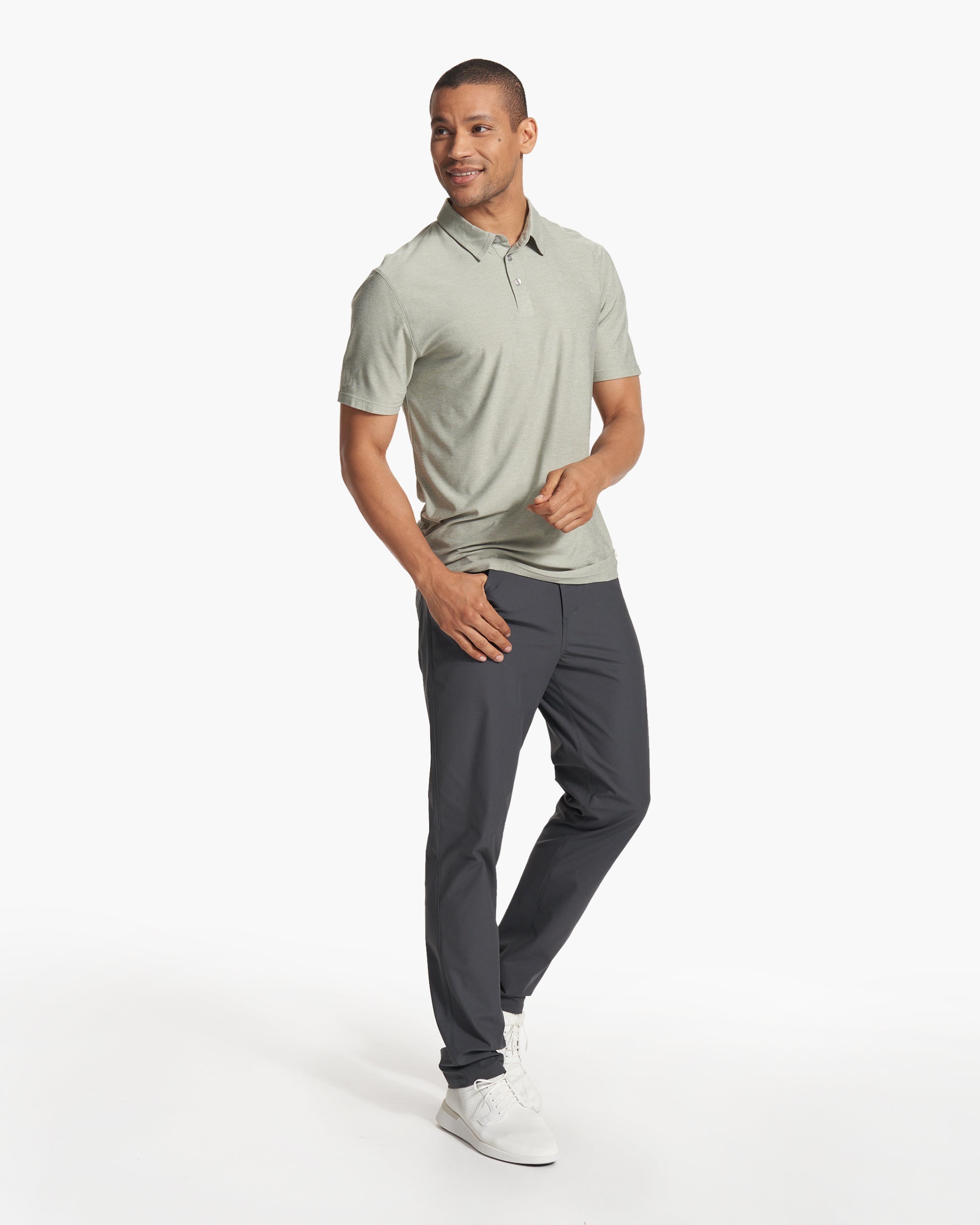 Strato Tech Polo | White Sage Heather - Image 5