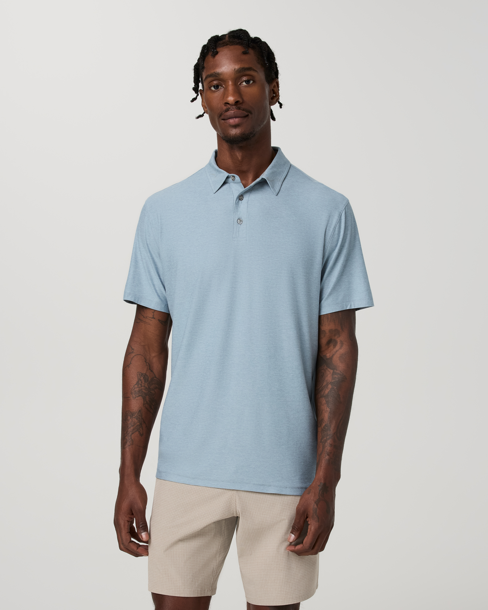Strato Tech Polo | Raindrop Heather