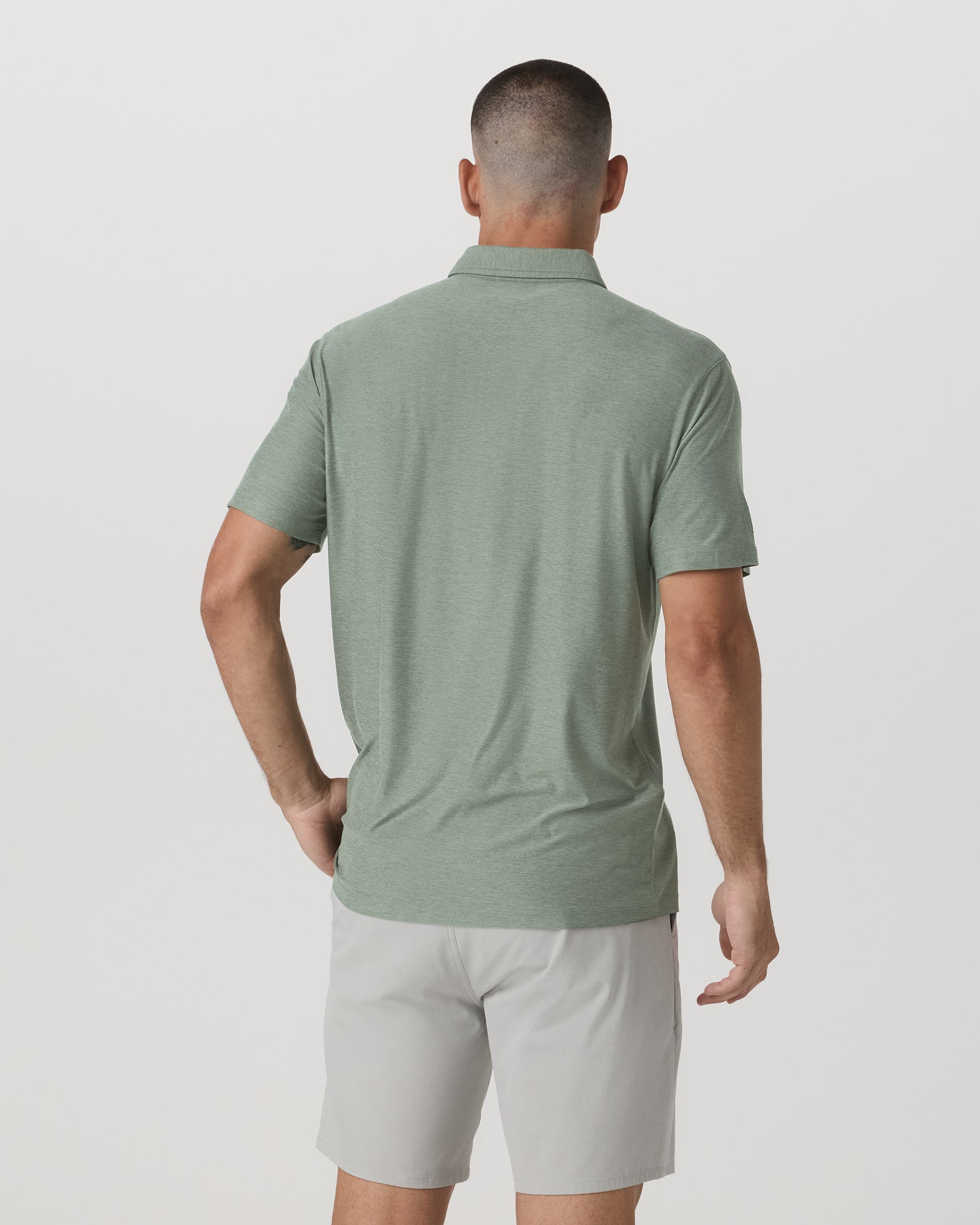Strato Tech Polo | Thyme Heather - Image 3