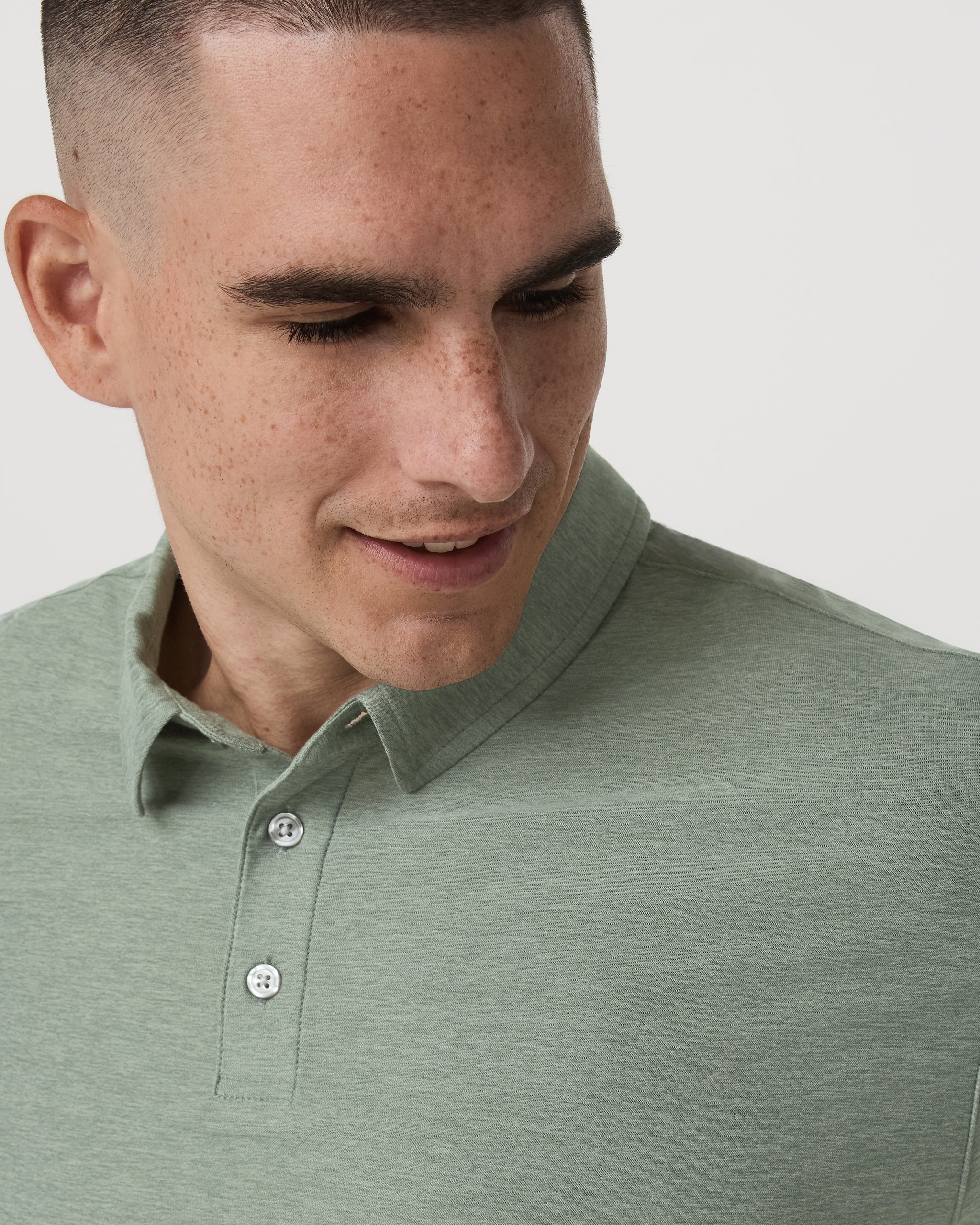 Strato Tech Polo | Thyme Heather - Image 2