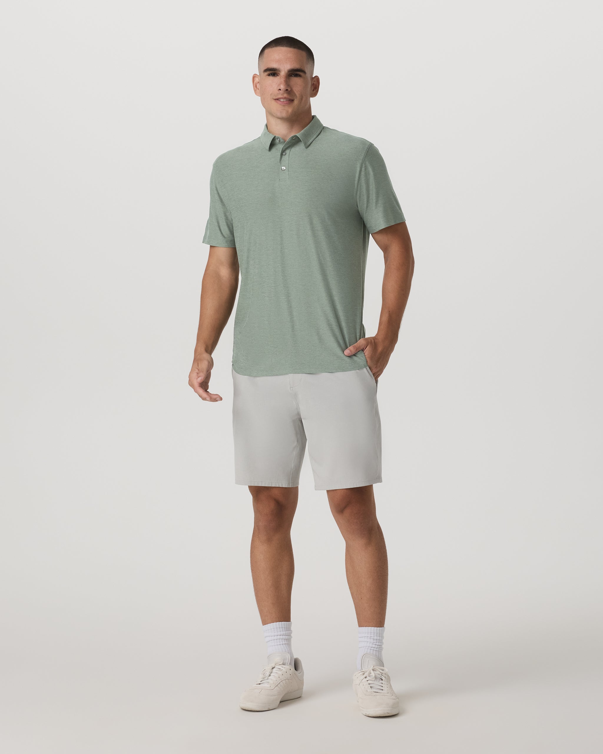 Strato Tech Polo | Thyme Heather - Image 4