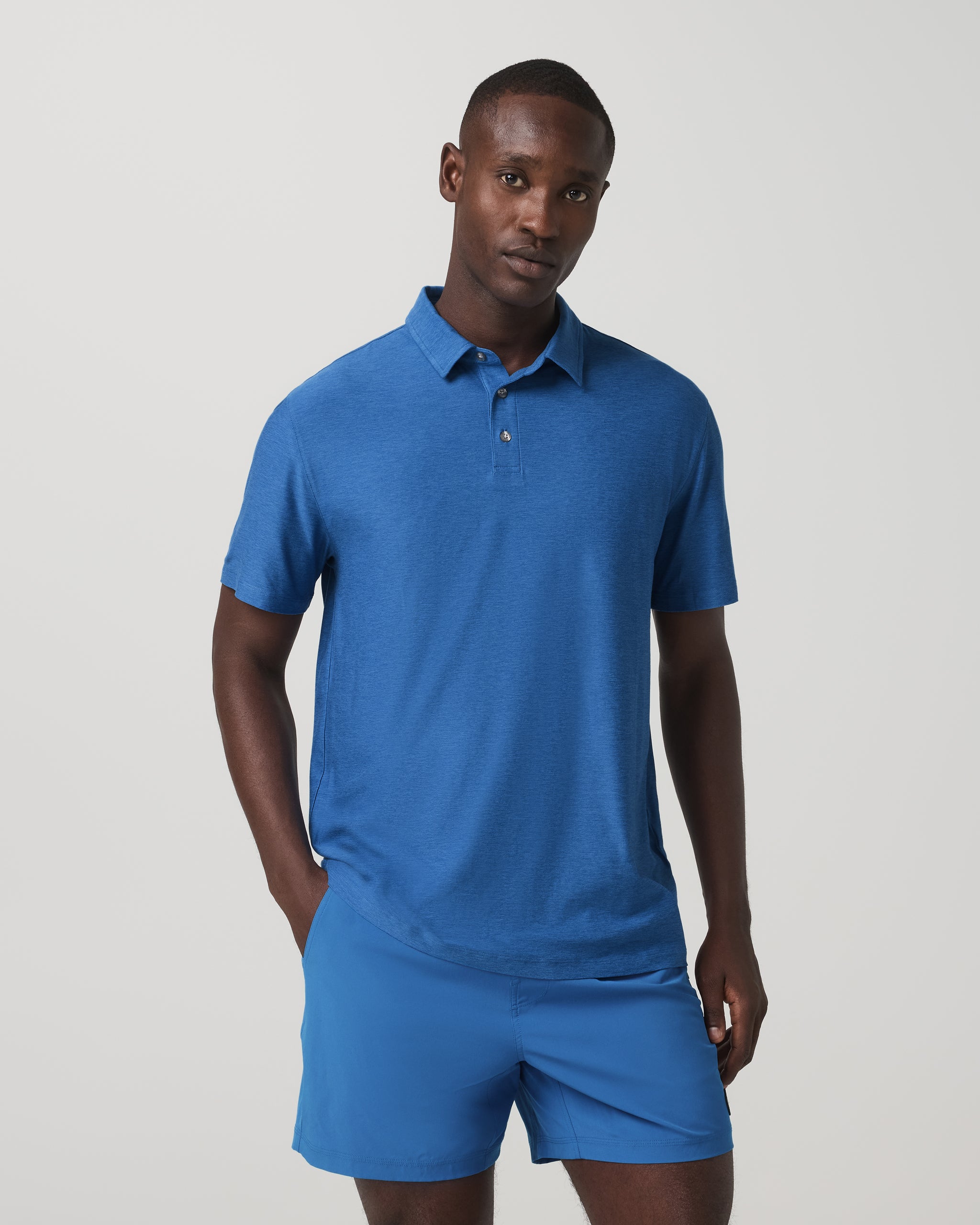 Strato Tech Polo | Court Blue Heather