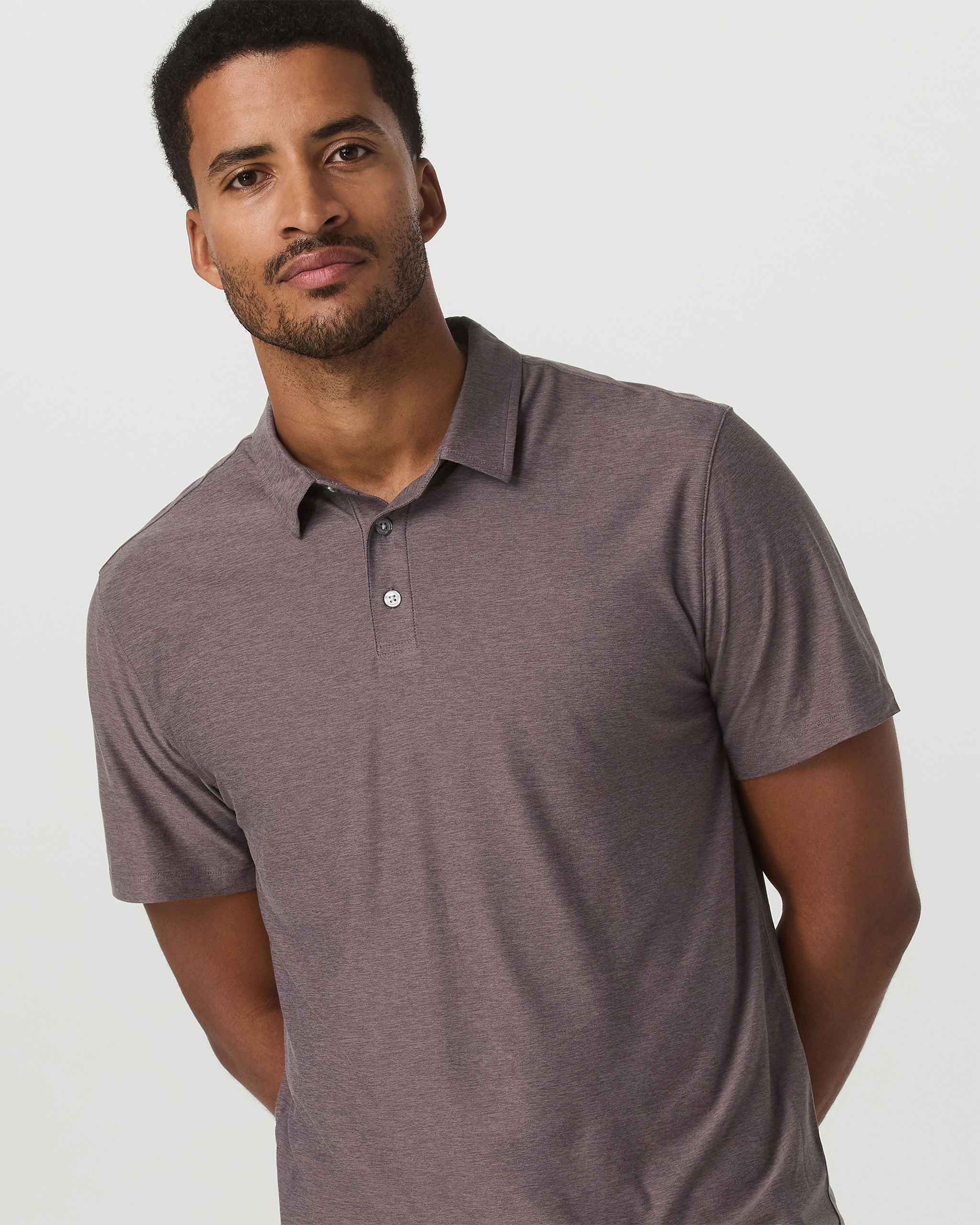 Strato Tech Polo | Timber Heather - Image 2