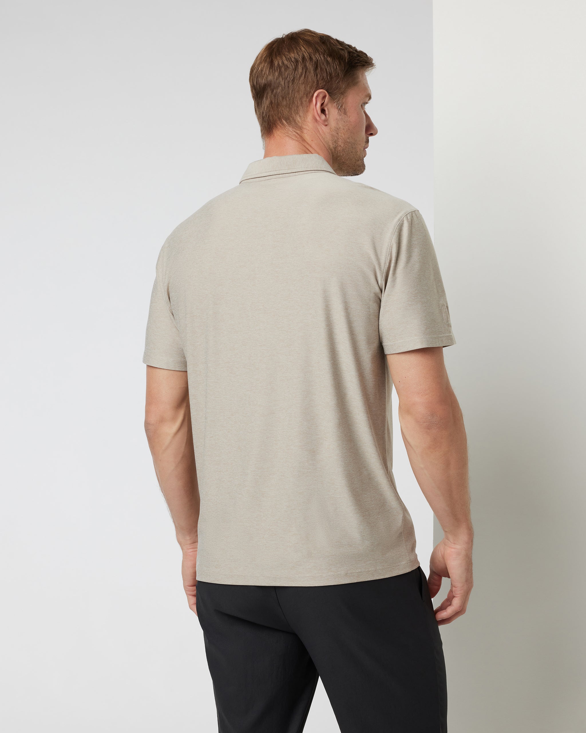 Strato Tech Polo | Toast Heather - Image 2