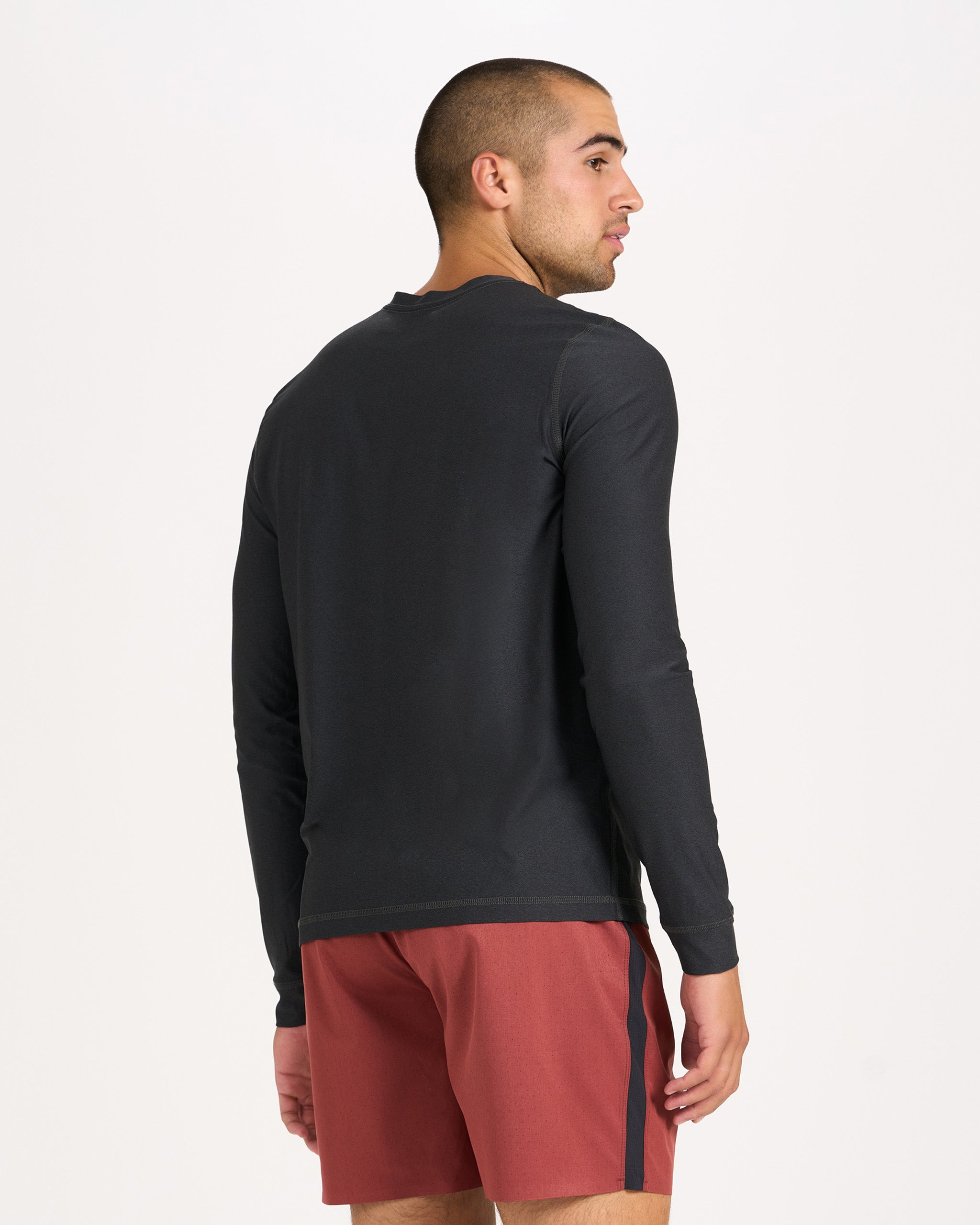 Long-Sleeve Uluwatu 2.0 Water Tee | Black Heather - Image 2