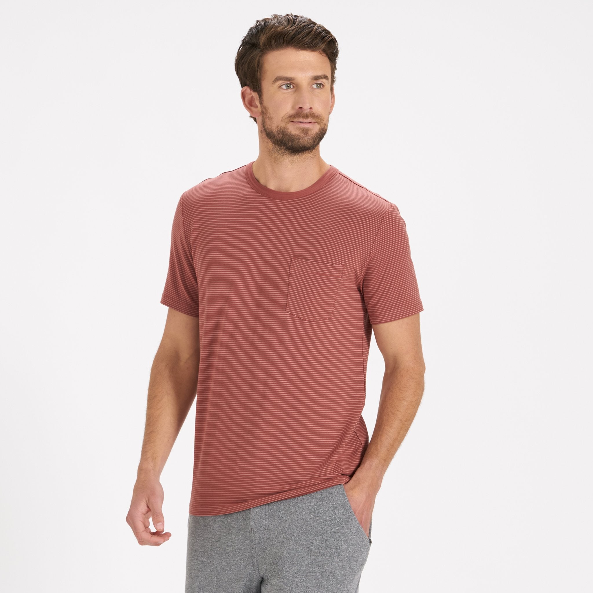 Linear Tech Tee | Red Clay