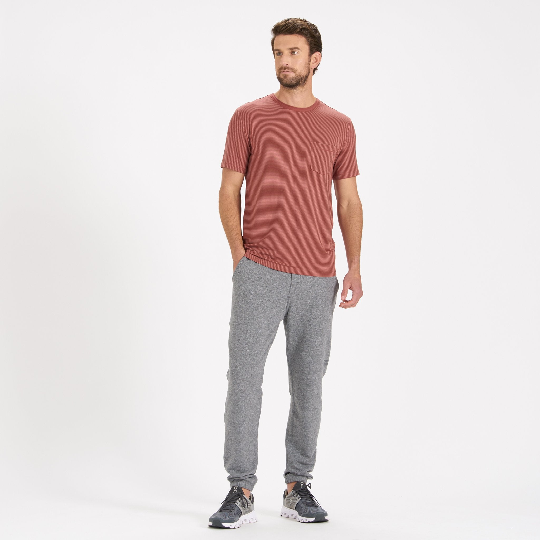 Linear Tech Tee | Red Clay - Image 3