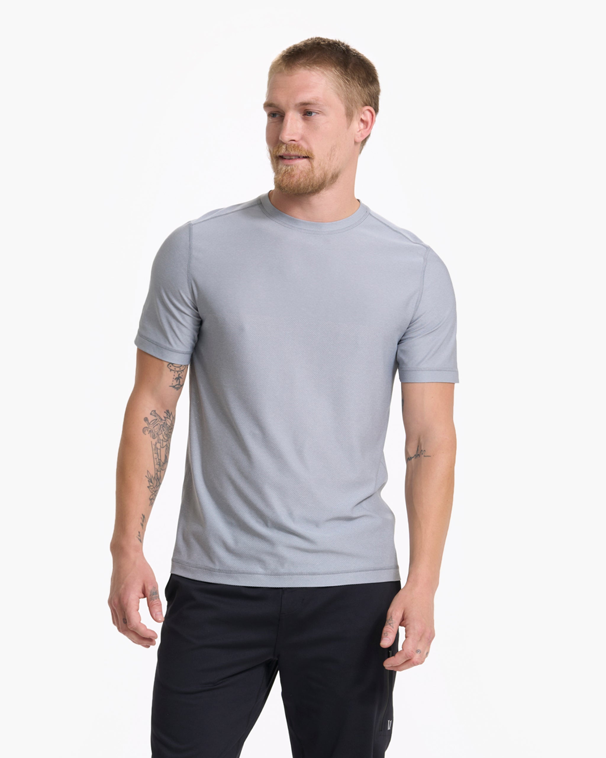 Grandview Tech Tee | Light Heather Grey