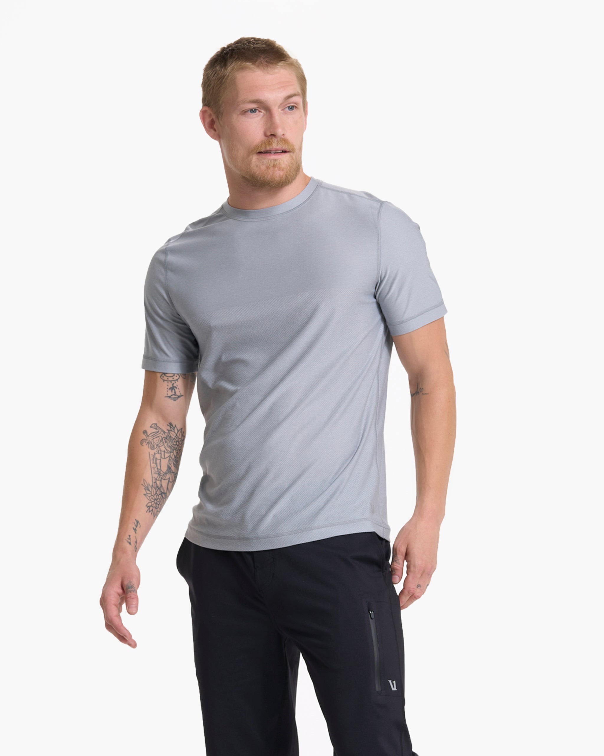 Grandview Tech Tee | Light Heather Grey - Image 4