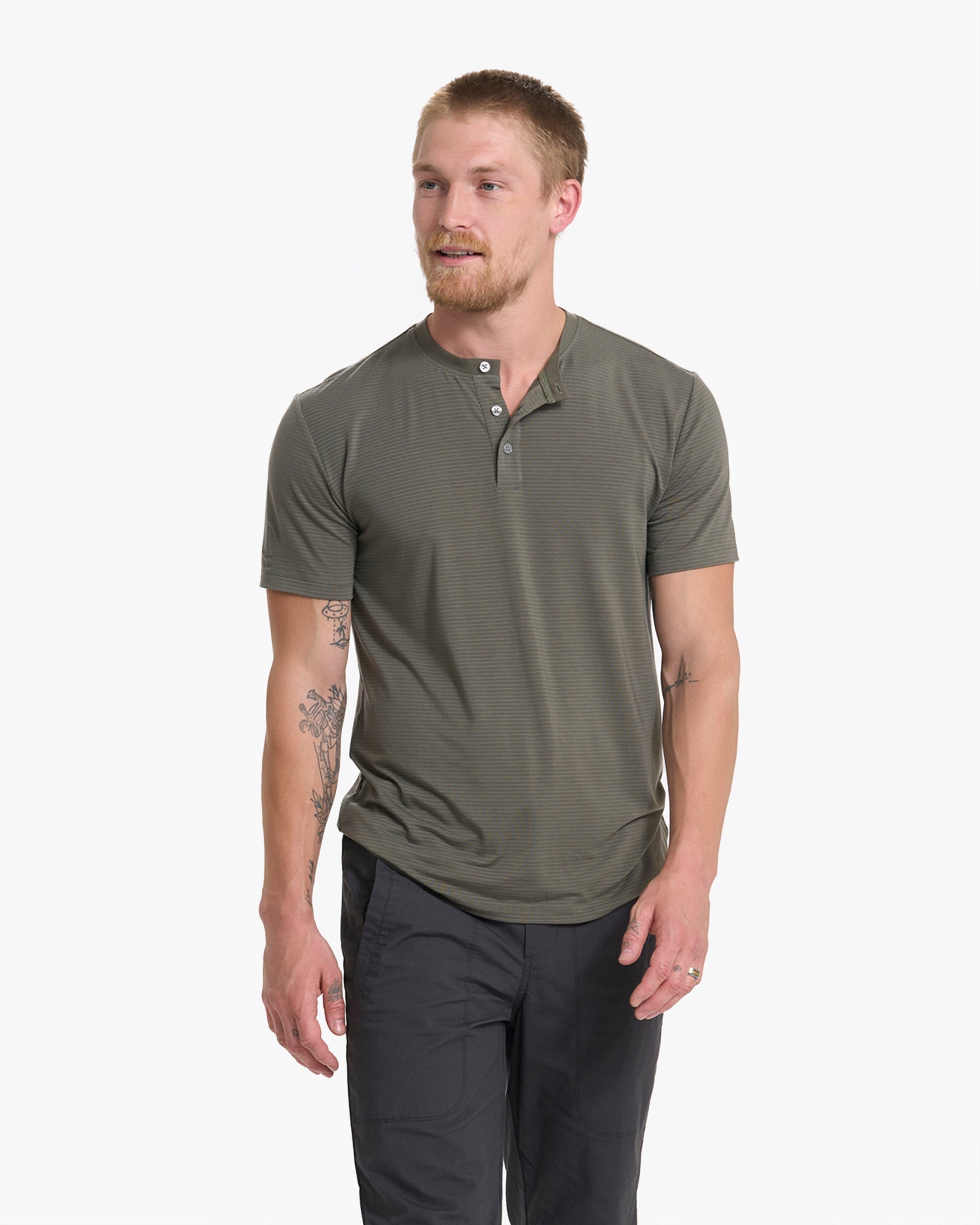 Linear Henley | Oregano - Image 2